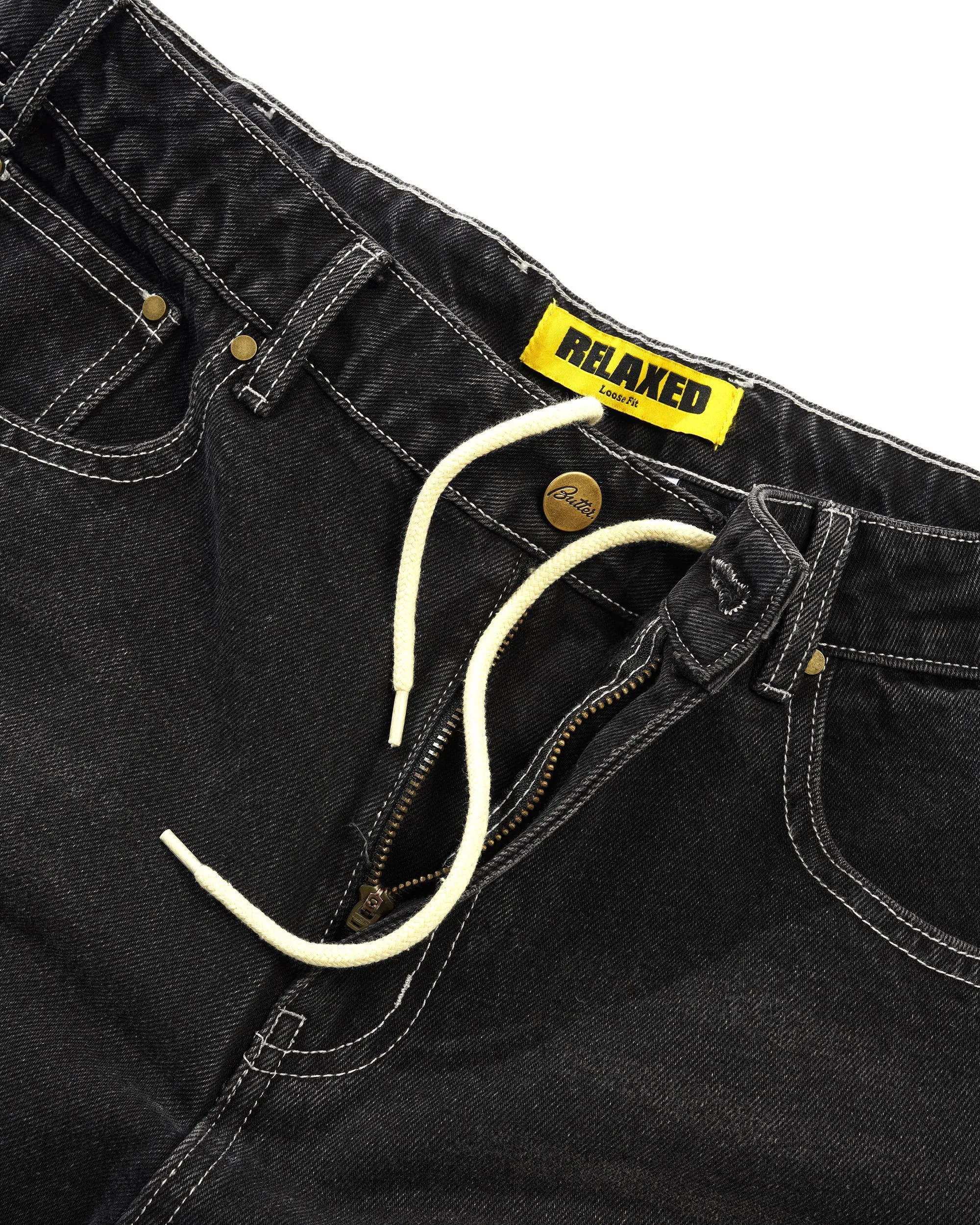 Ace Denim Jeans, Distressed Black sold by Butter product image thumbnail 3