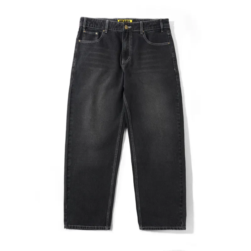 Ace Denim Jeans, Distressed Black made by Butter