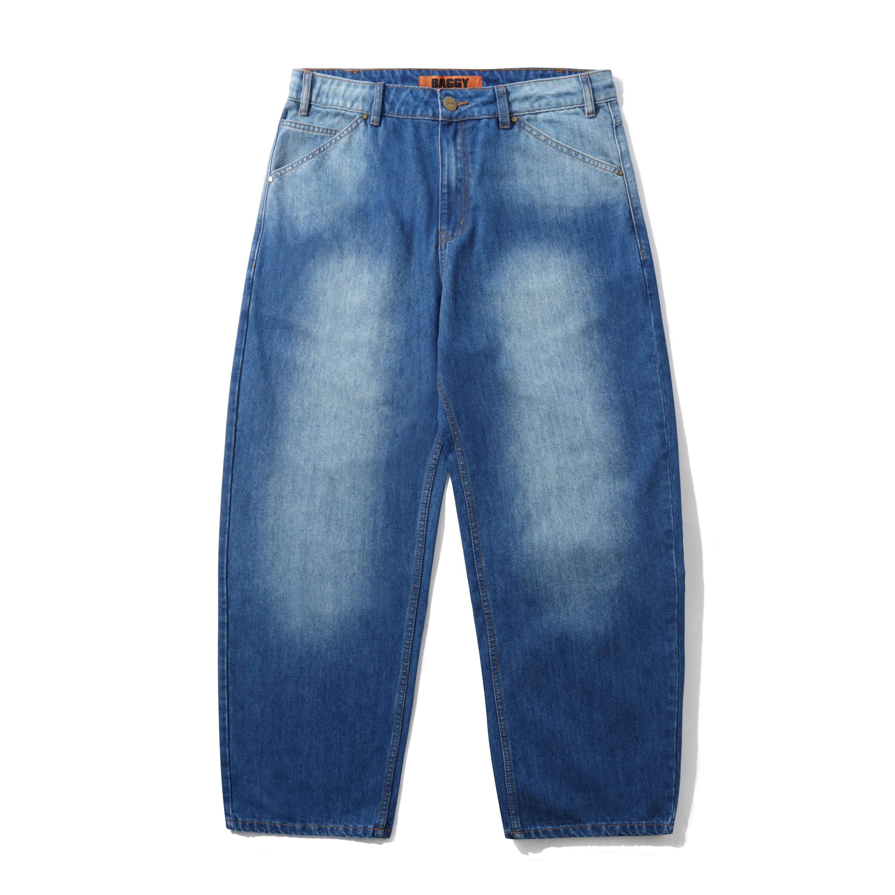 Encounter Denim Jeans, Washed Slub Blue sold by Butter