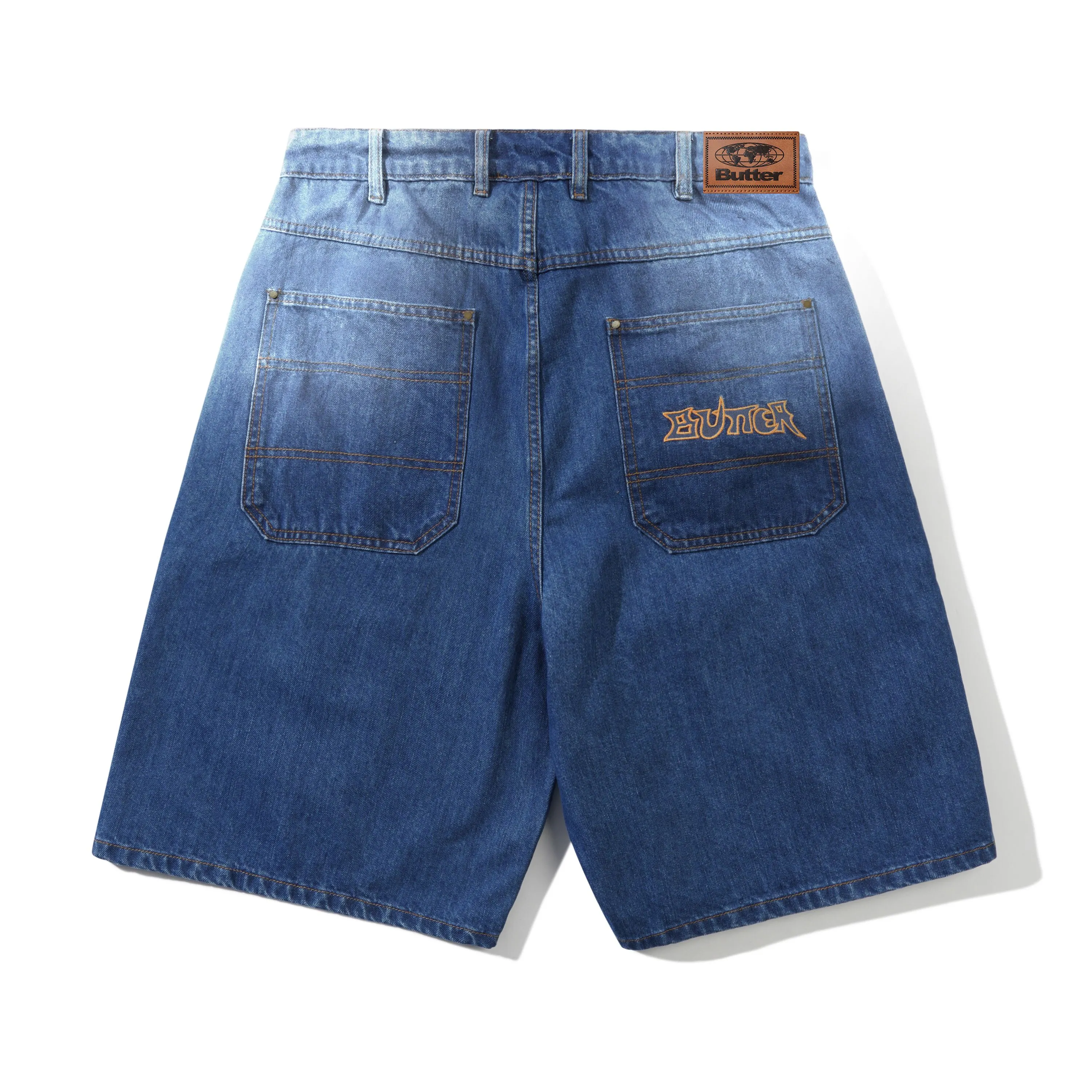 Encounter Denim Shorts, Washed Slub Blue sold by Butter product image thumbnail 2