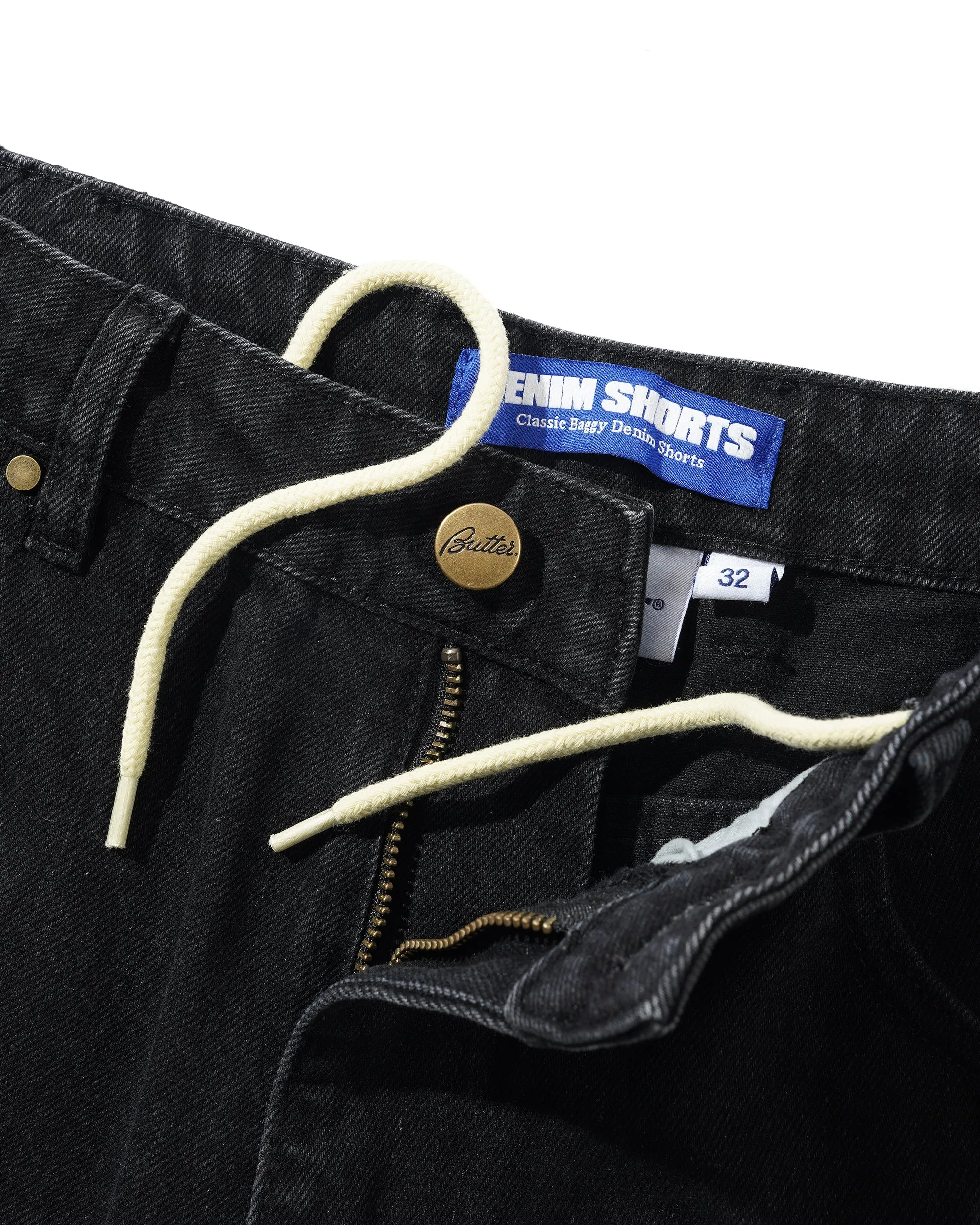 Rivet Denim Shorts, Washed Black sold by Butter product image thumbnail 5