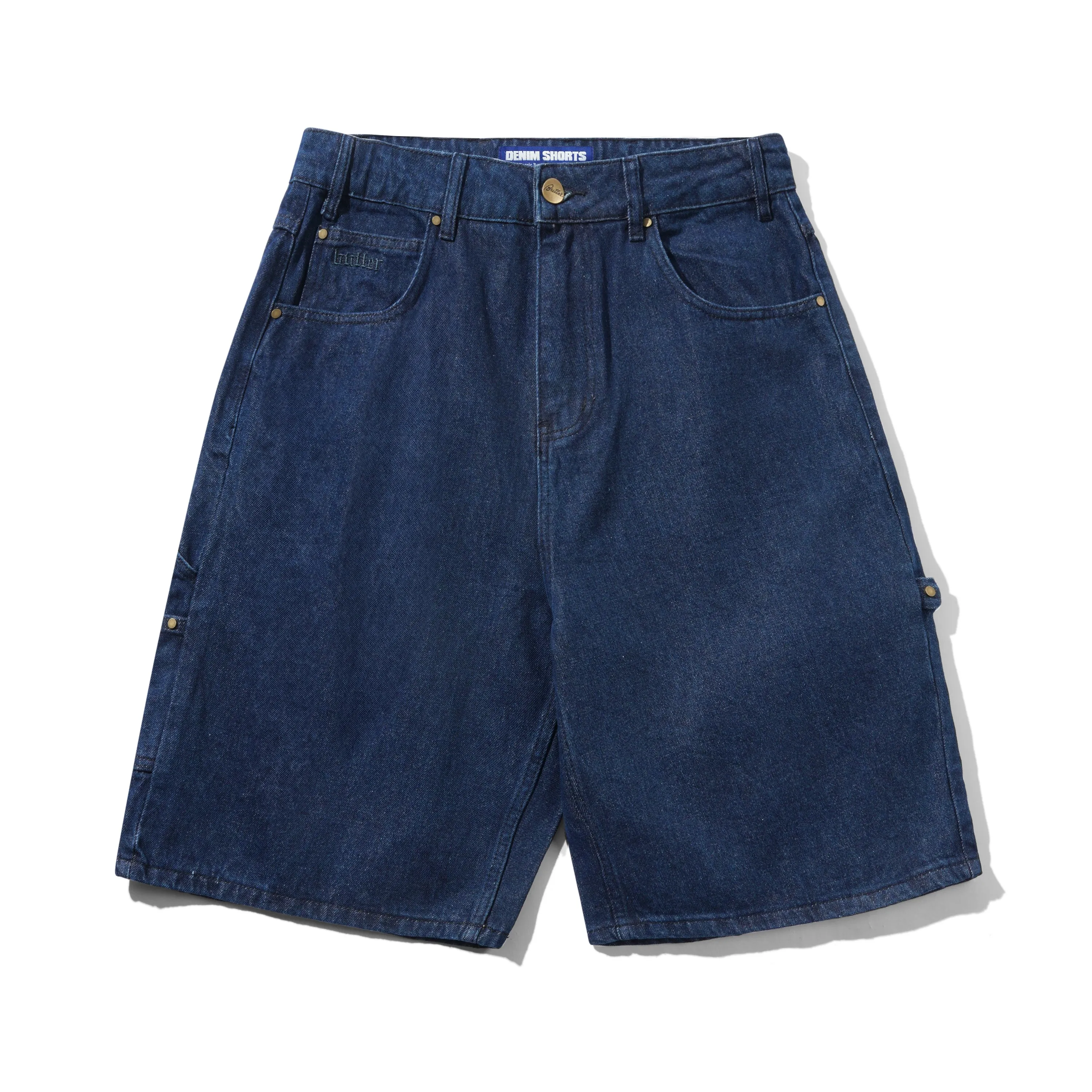 Rivet Denim Shorts, Raw Indigo sold by Butter
