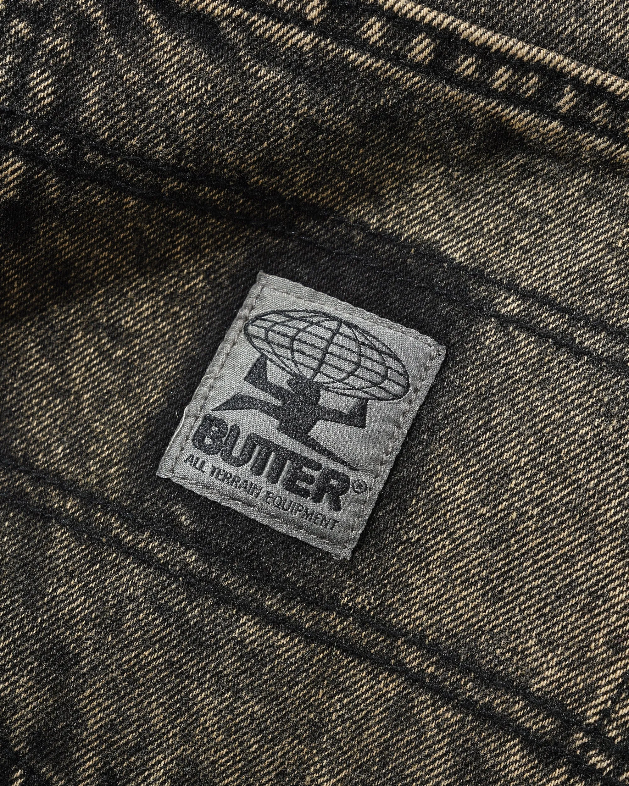 Wide Cut Denim Jeans, Acid Washed Brown sold by Butter product image thumbnail 3