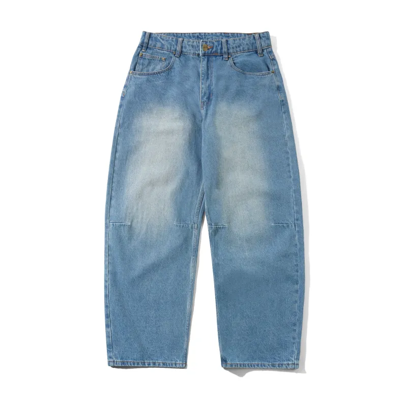 Wide Cut Denim Jeans, Worn Indigo made by Butter