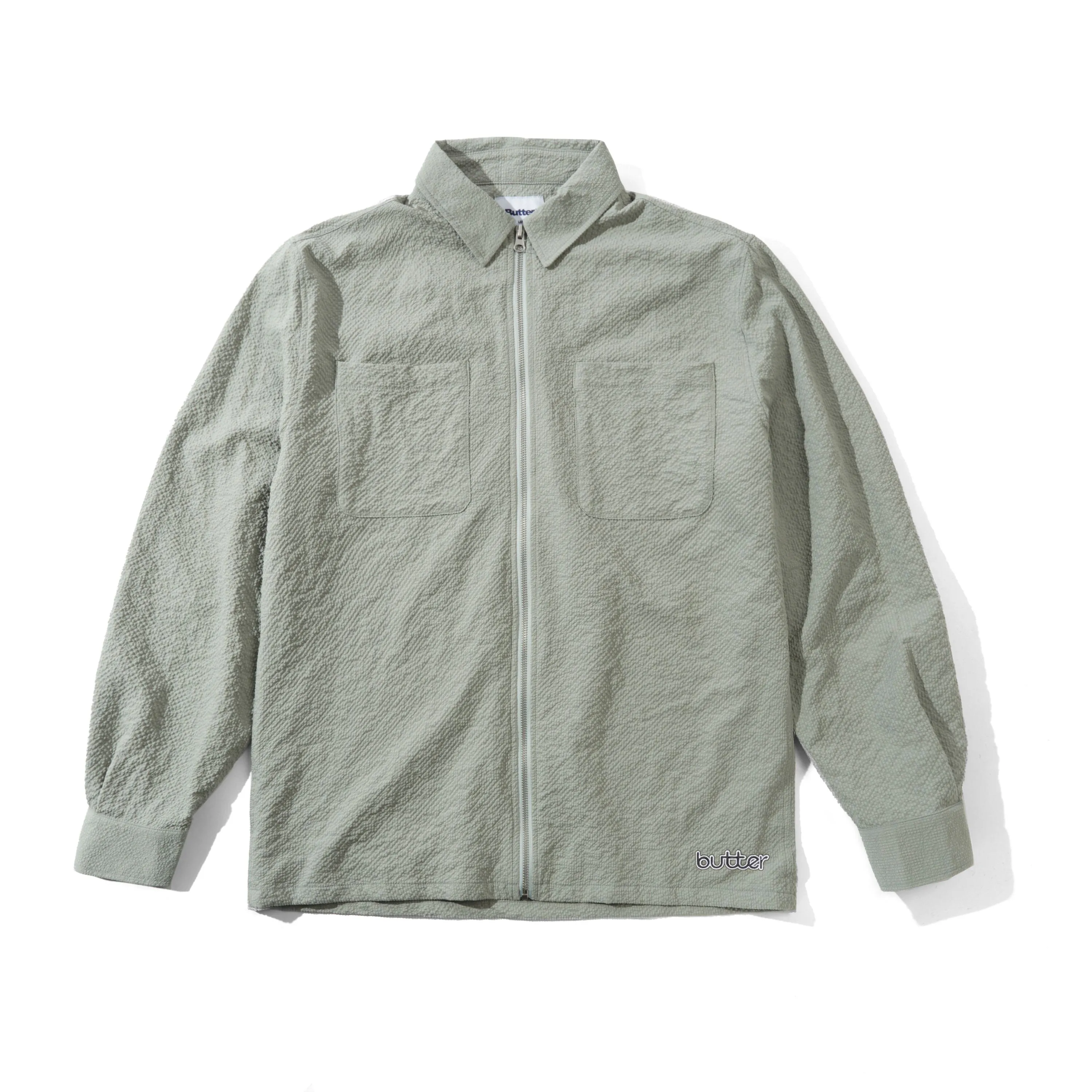 Carve Zip Shirt, Seafoam sold by Butter