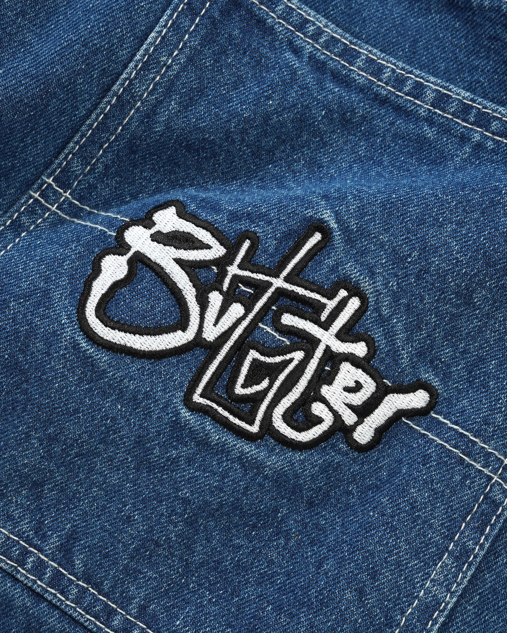 Scribble Denim Shorts, Mid Blue sold by Butter product image thumbnail 4