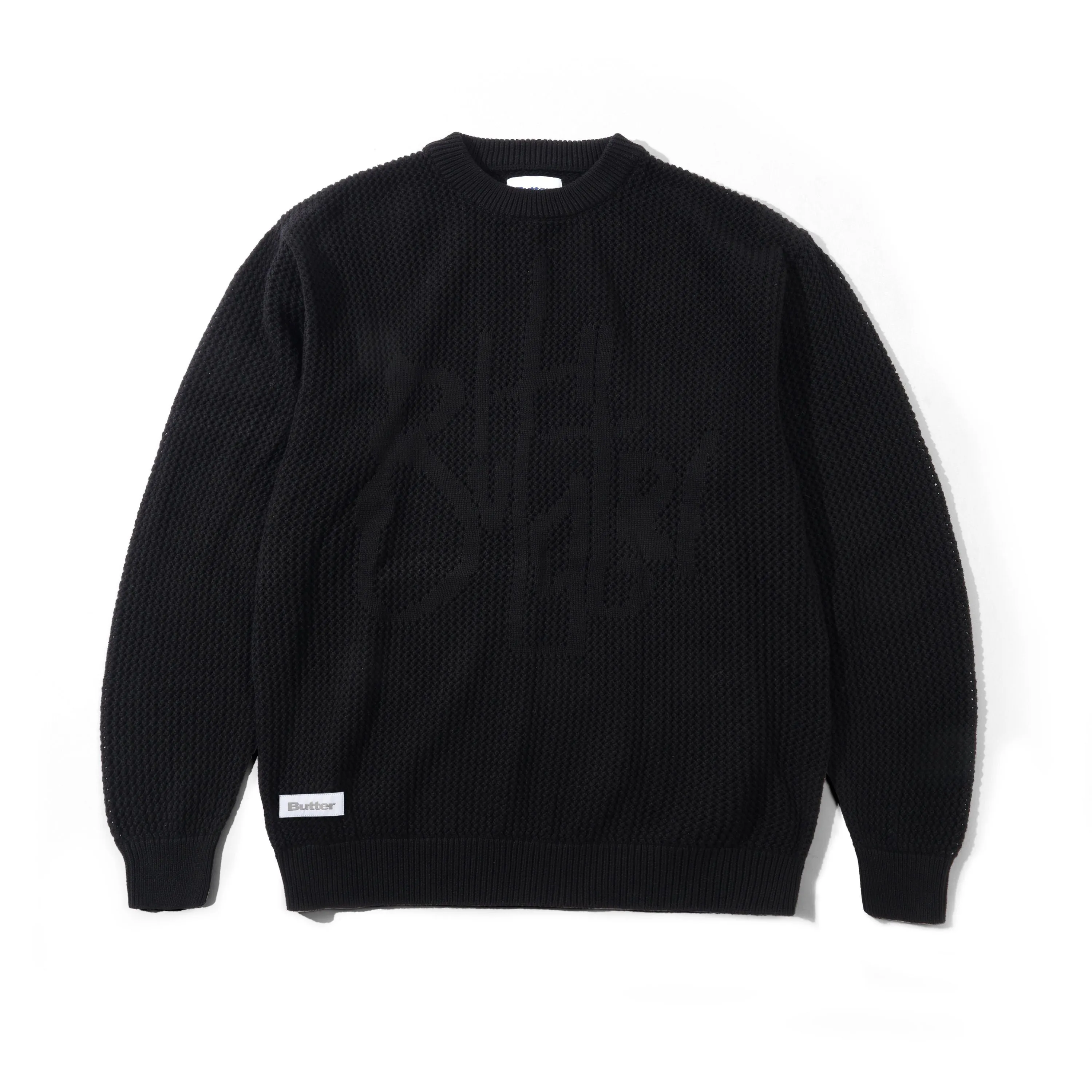 Scribble Knit Sweater, Black sold by Butter
