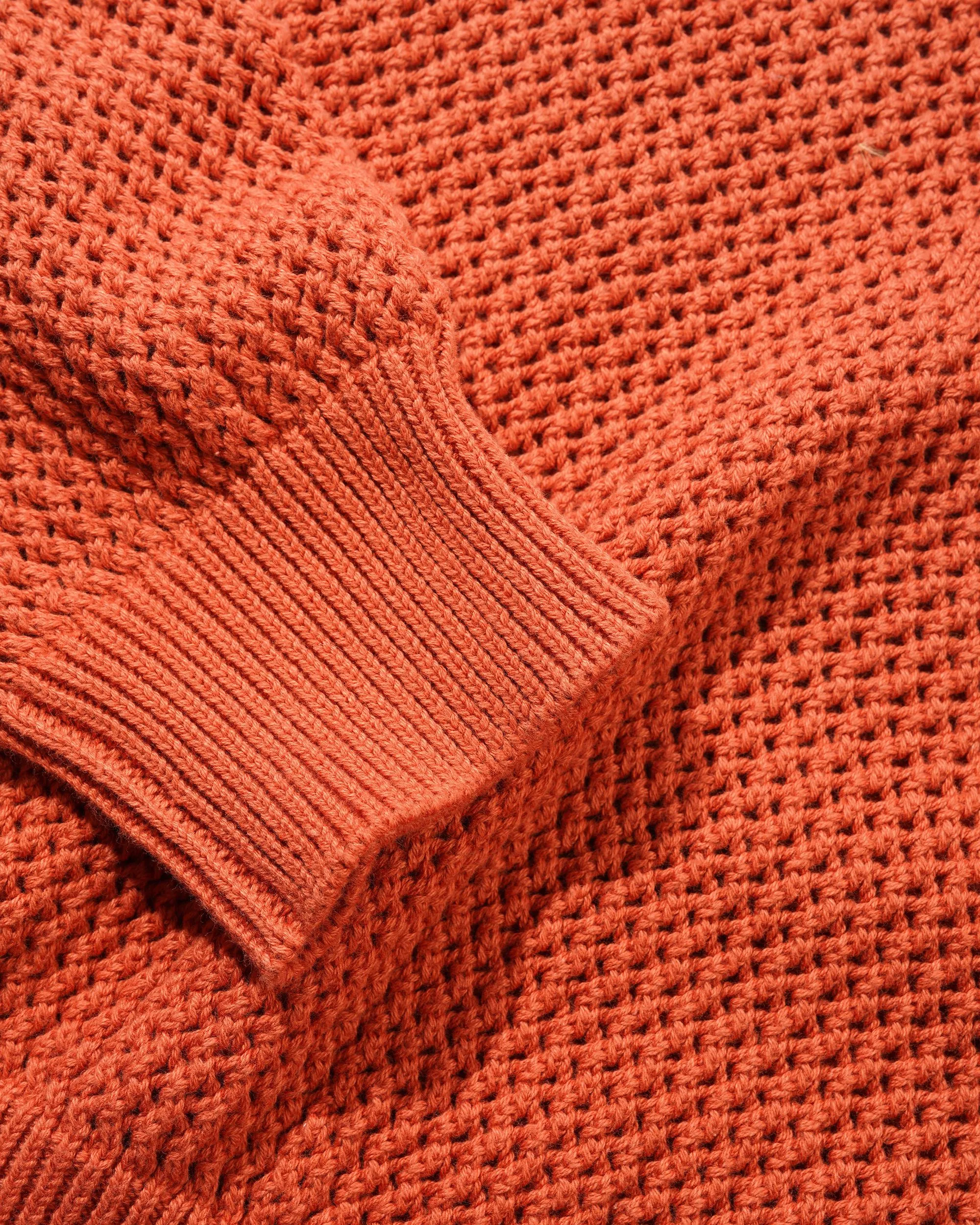 Scribble Knit Sweater, Burnt Orange sold by Butter product image thumbnail 4