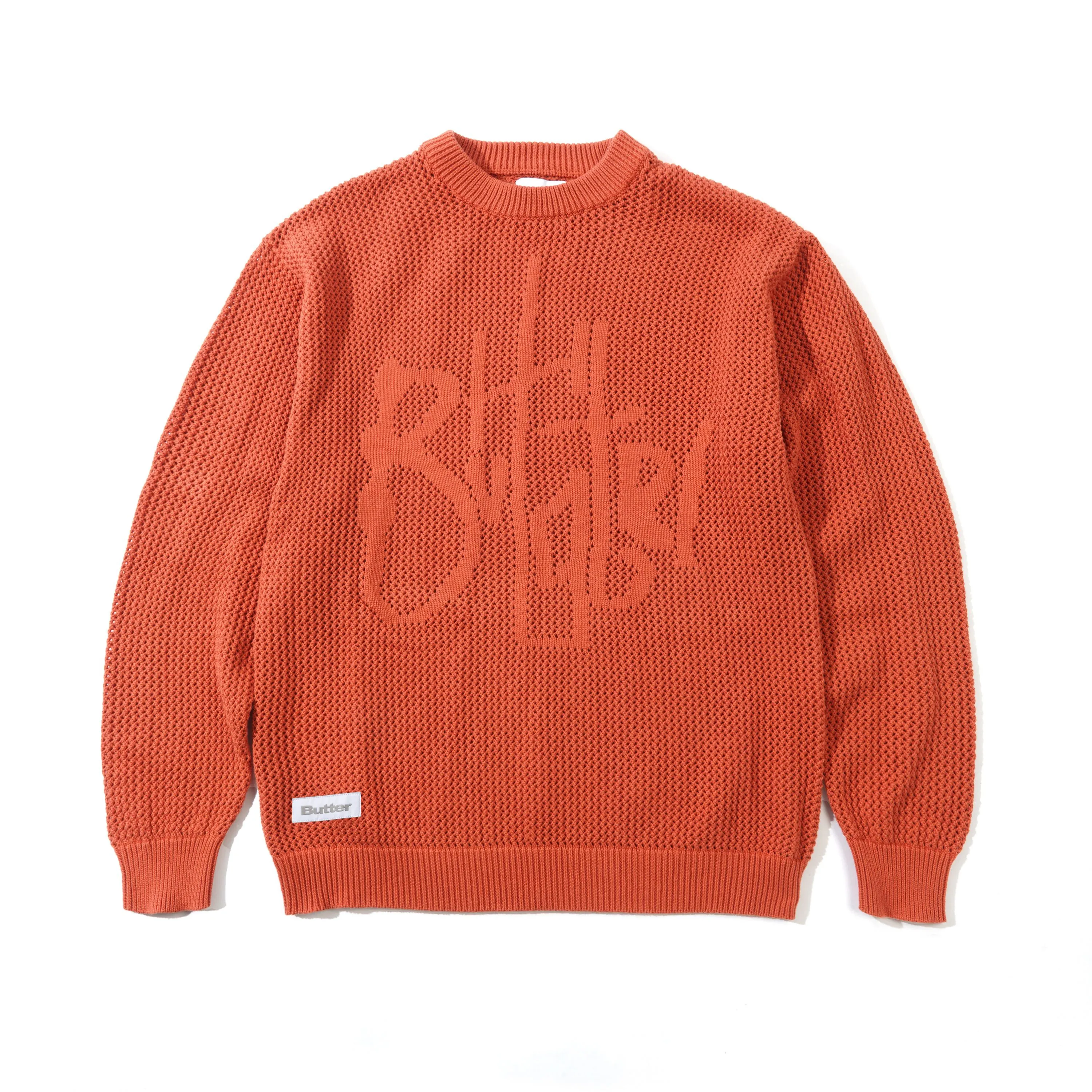 Scribble Knit Sweater, Burnt Orange sold by Butter