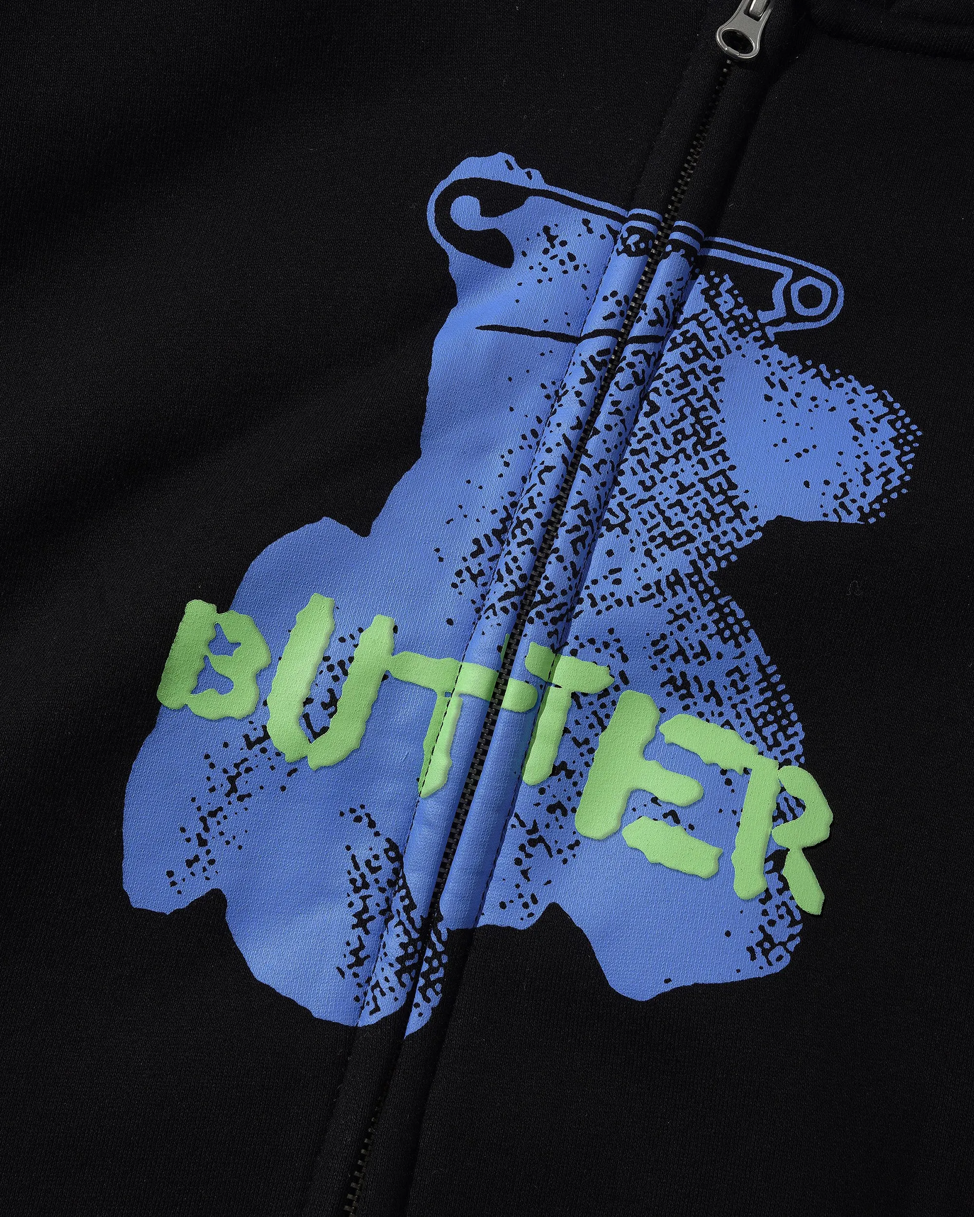Teddy Bear Zip-Thru Hood, Black sold by Butter product image thumbnail 2