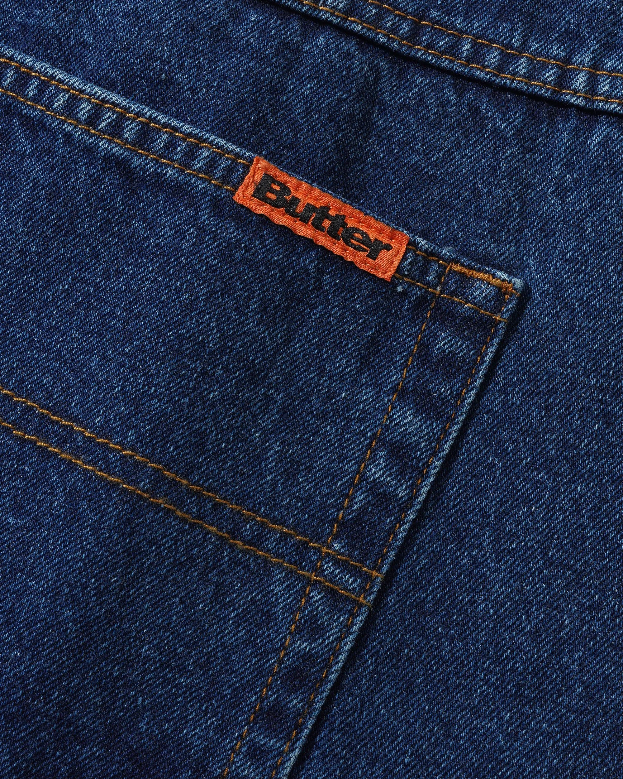 Weathergear Denim Shorts, Repaired Indigo sold by Butter product image thumbnail 3