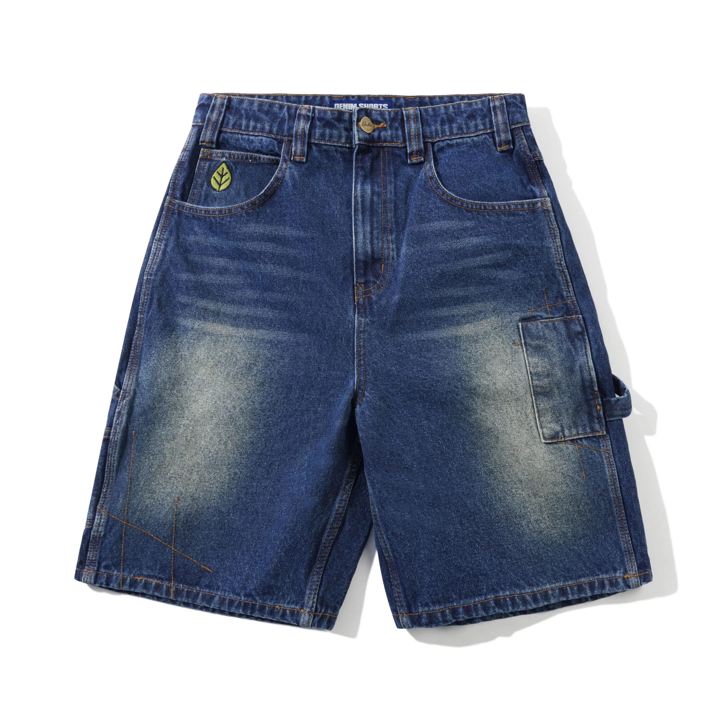 Weathergear Denim Shorts, Repaired Indigo sold by Butter