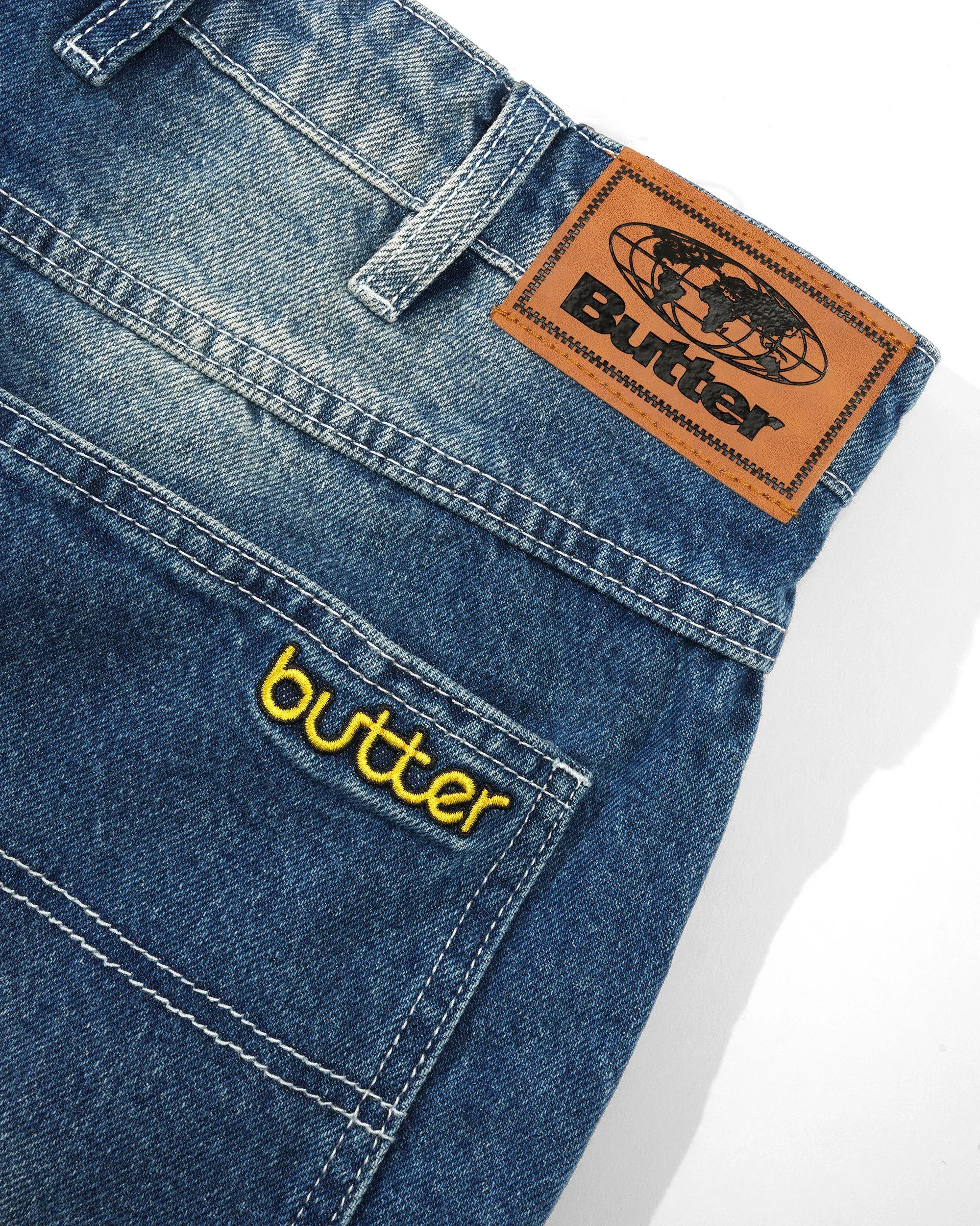 Alpine Denim Jeans, Distressed Faded Blue sold by Butter product image thumbnail 3