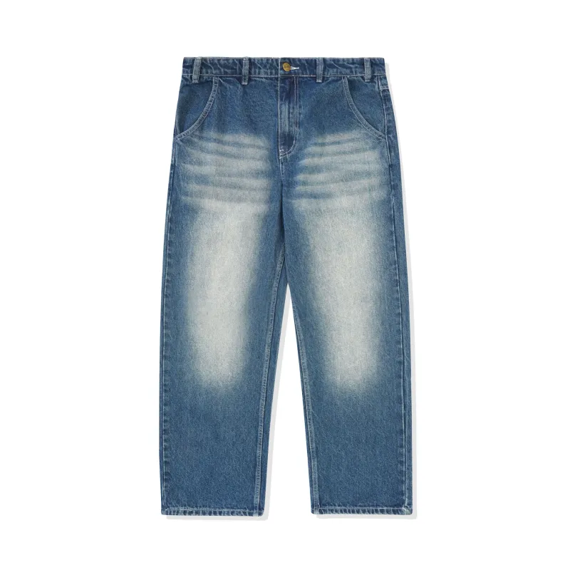 Alpine Denim Jeans, Distressed Faded Blue made by Butter
