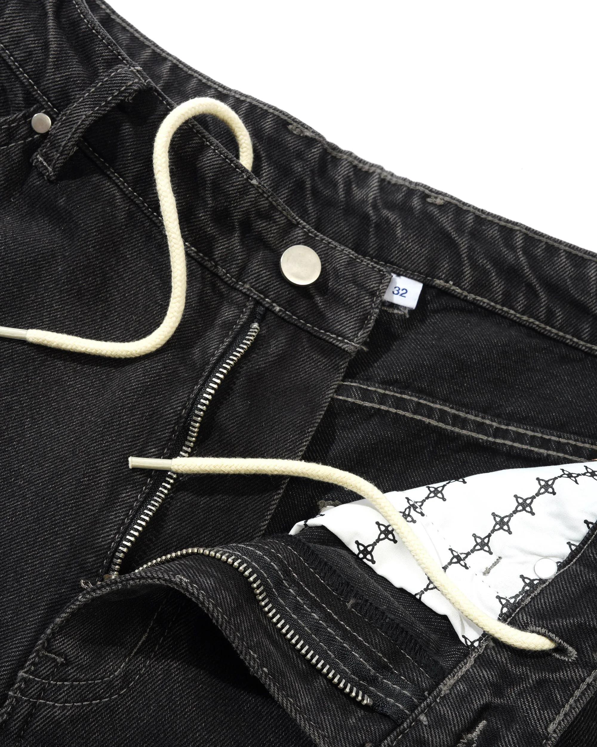 Davide Double Knee Denim Jeans, Washed Black sold by Butter product image thumbnail 3