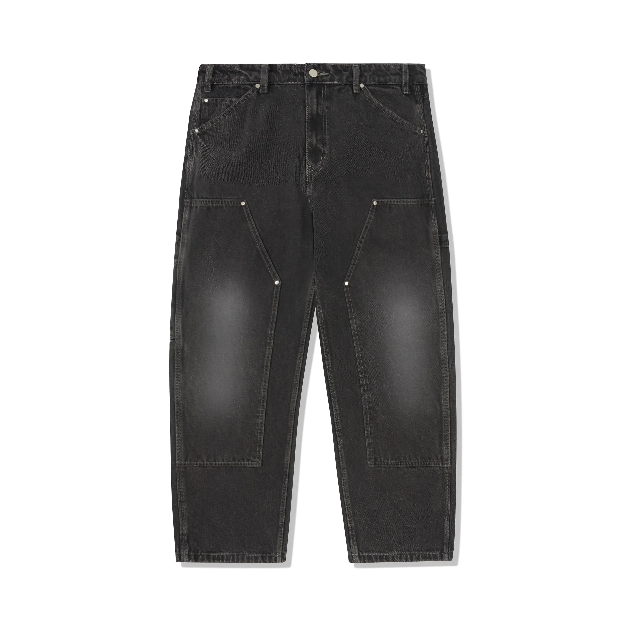 Davide Double Knee Denim Jeans, Washed Black sold by Butter