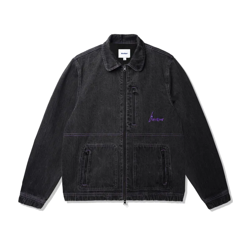 Device Denim Jacket, Washed Grey sold by Butter