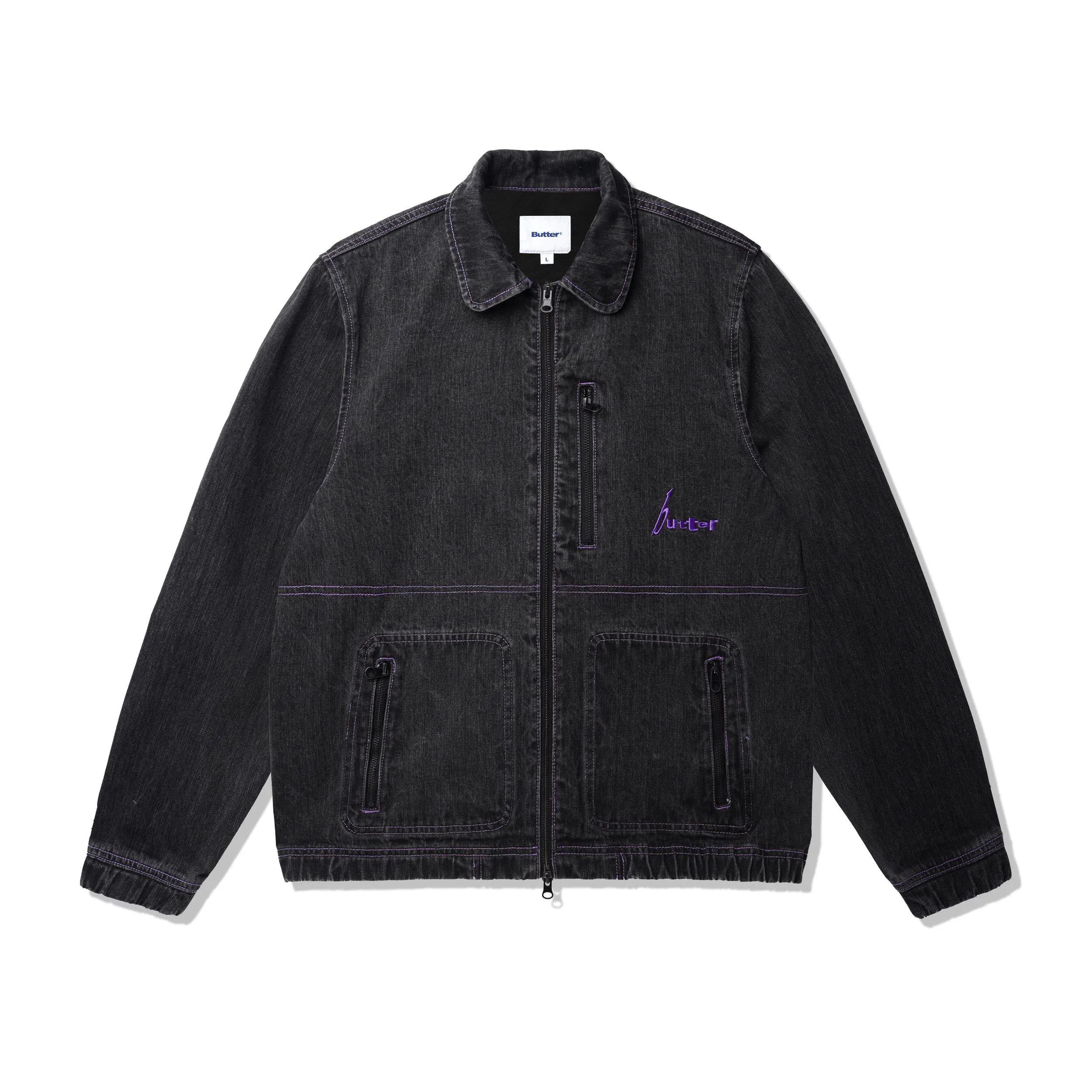 Device Denim Jacket, Washed Grey sold by Butter