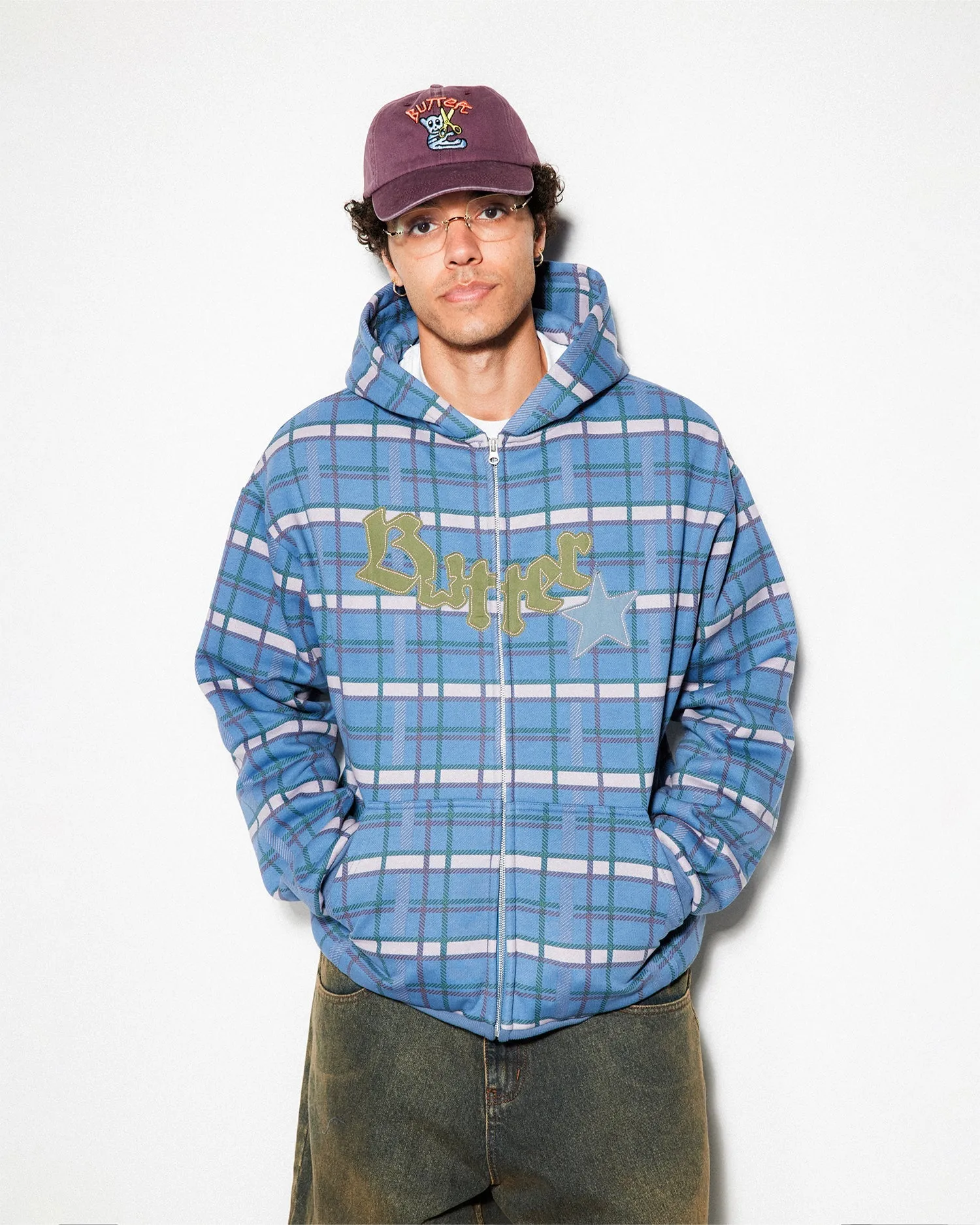 Edge Applique Zip-Thru Hood, Ash sold by Butter product image thumbnail 4