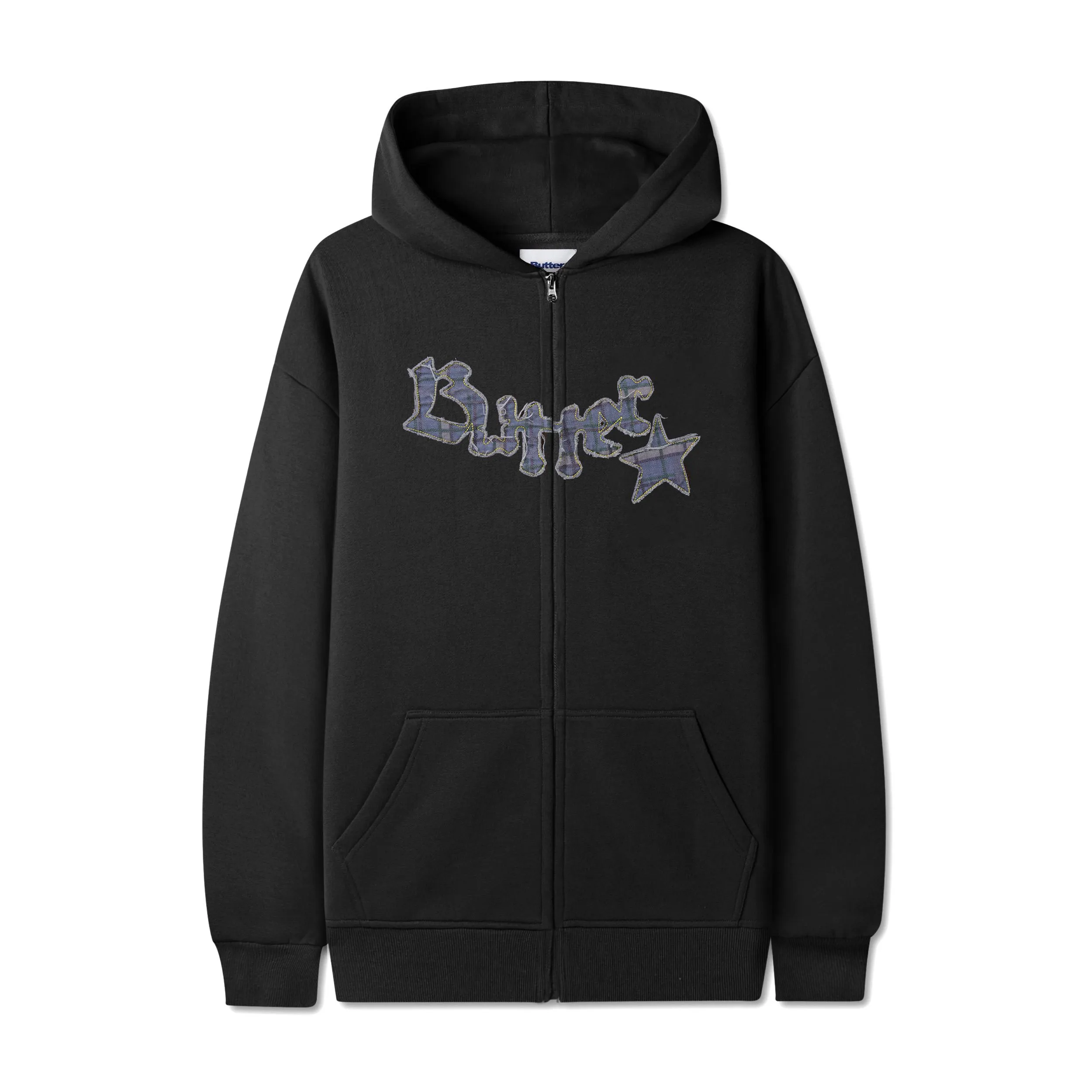 Edge Applique Zip-Thru Hood, Black sold by Butter
