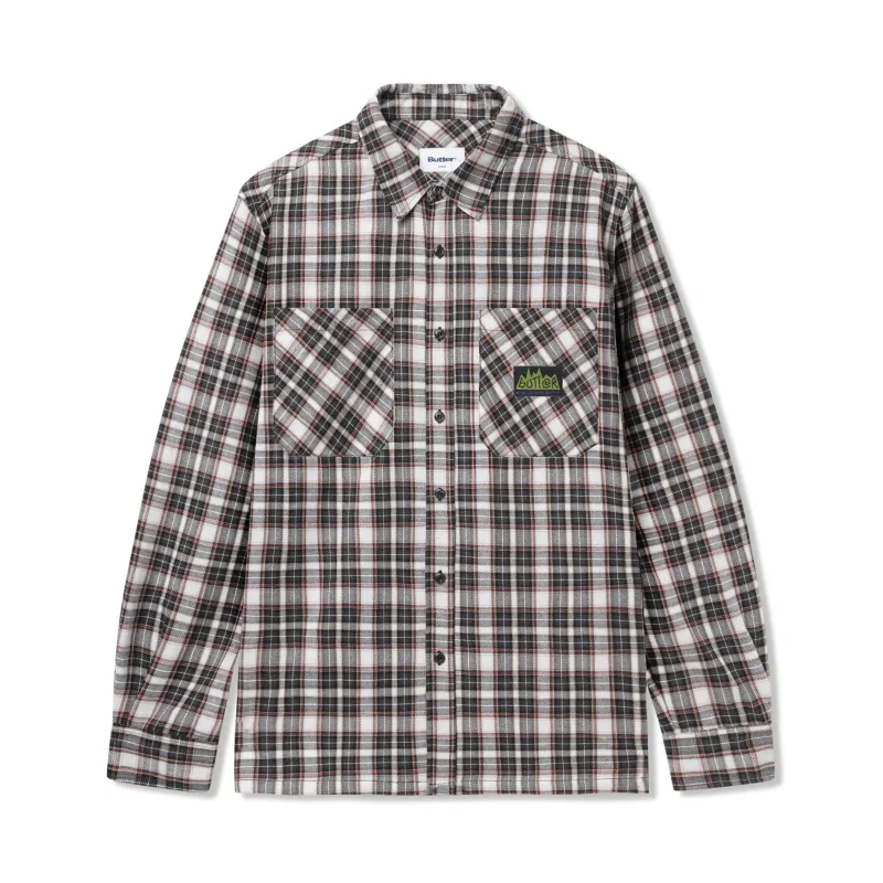Equipment Plaid Shirt, Charcoal made by Butter