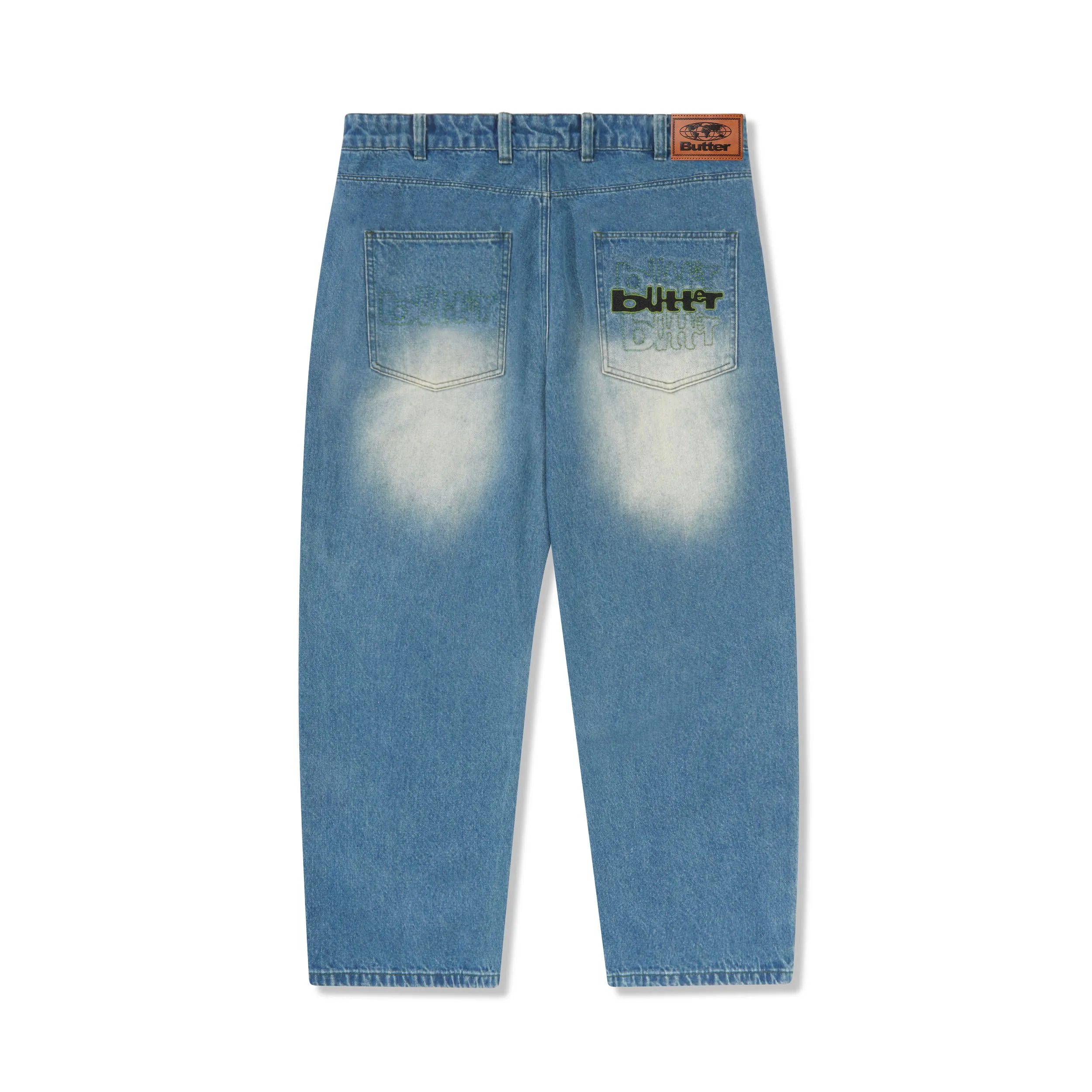 Warped Denim Jeans, Washed Mid Blue sold by Butter product image thumbnail 2