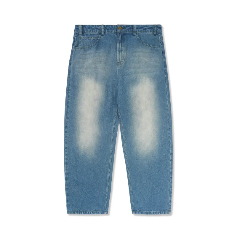 Warped Denim Jeans, Washed Mid Blue sold by Butter