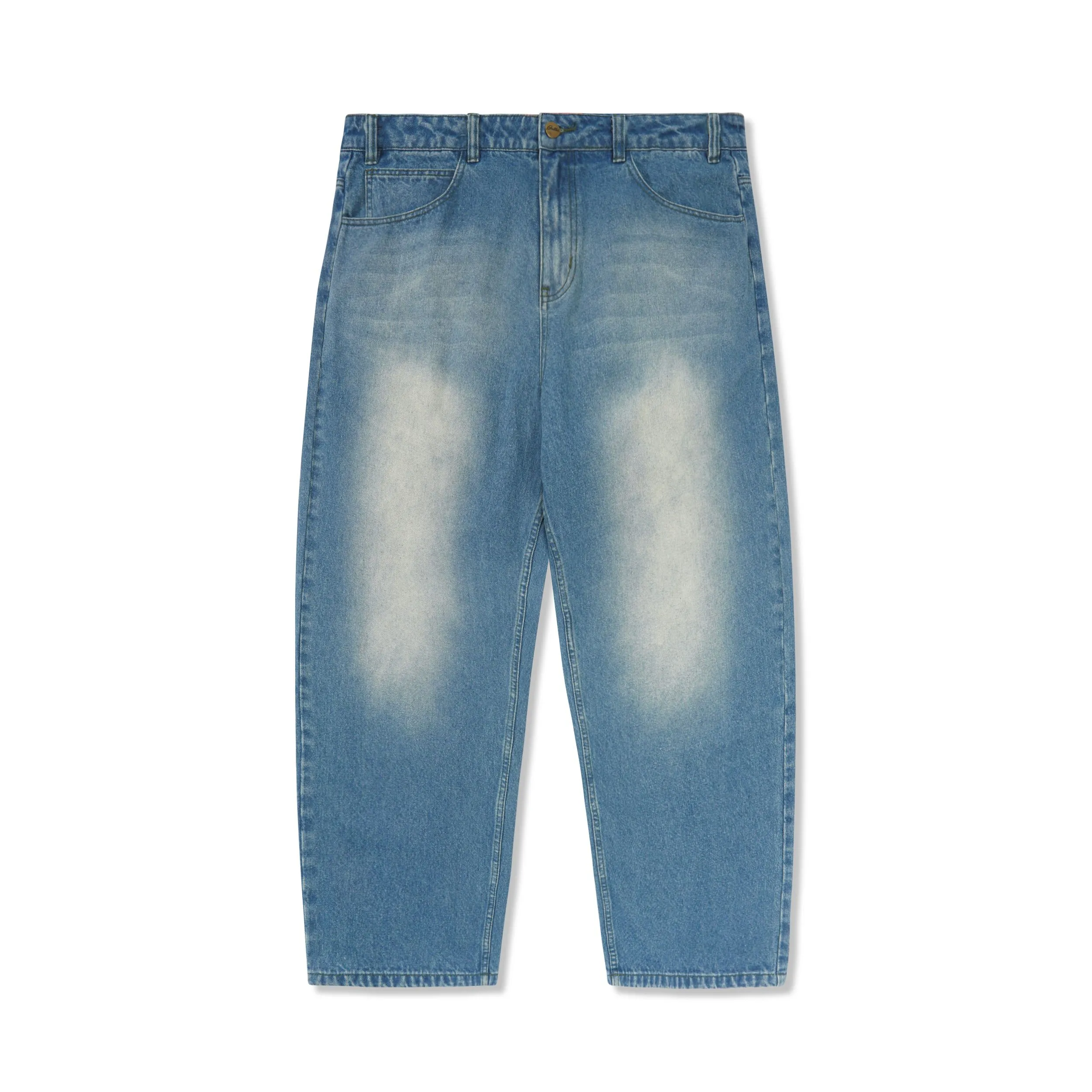 Warped Denim Jeans, Washed Mid Blue sold by Butter