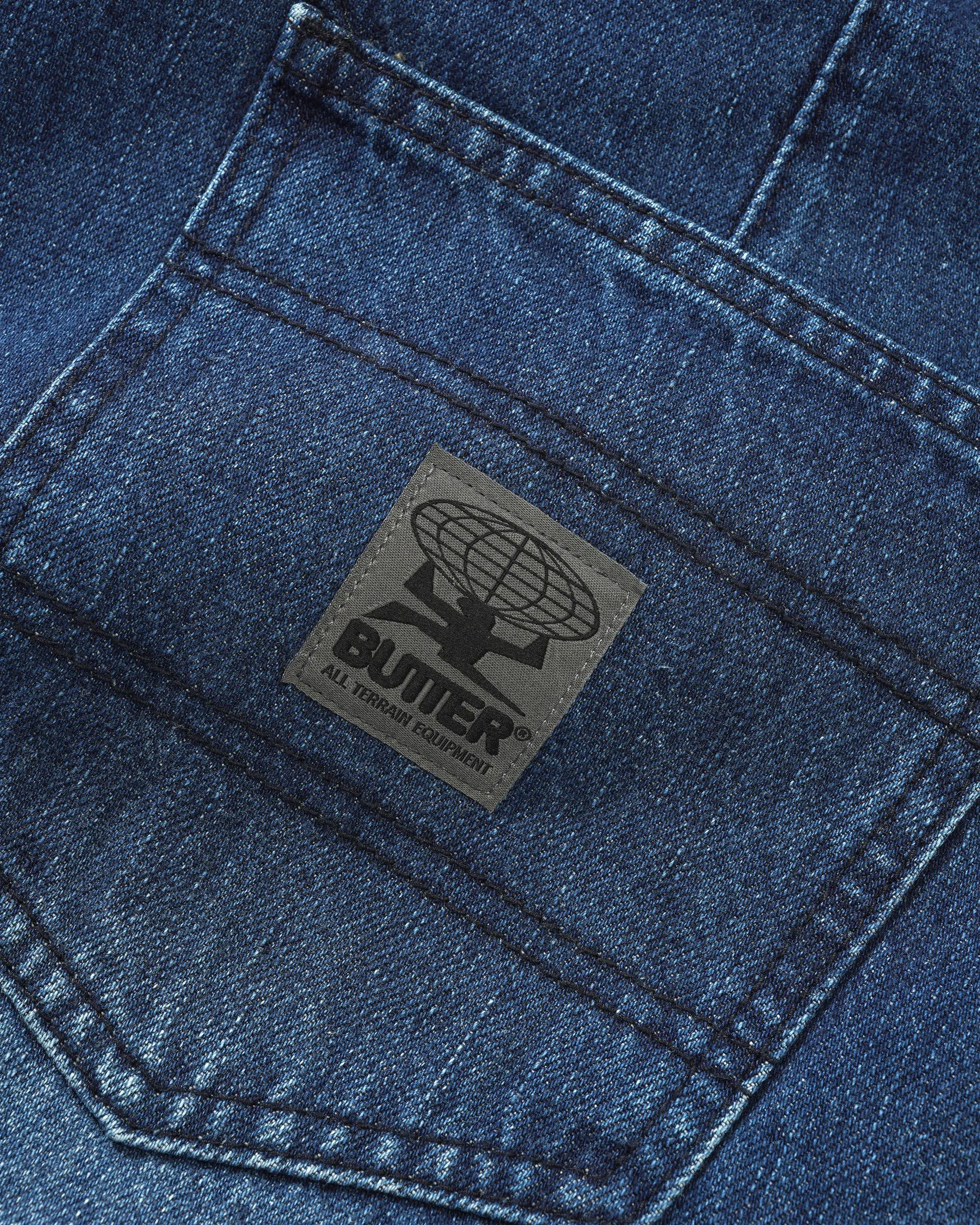 Wide Cut Denim Jeans, Washed Slub Blue sold by Butter product image thumbnail 3