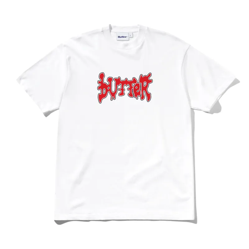 Blotch Tee, White sold by Butter