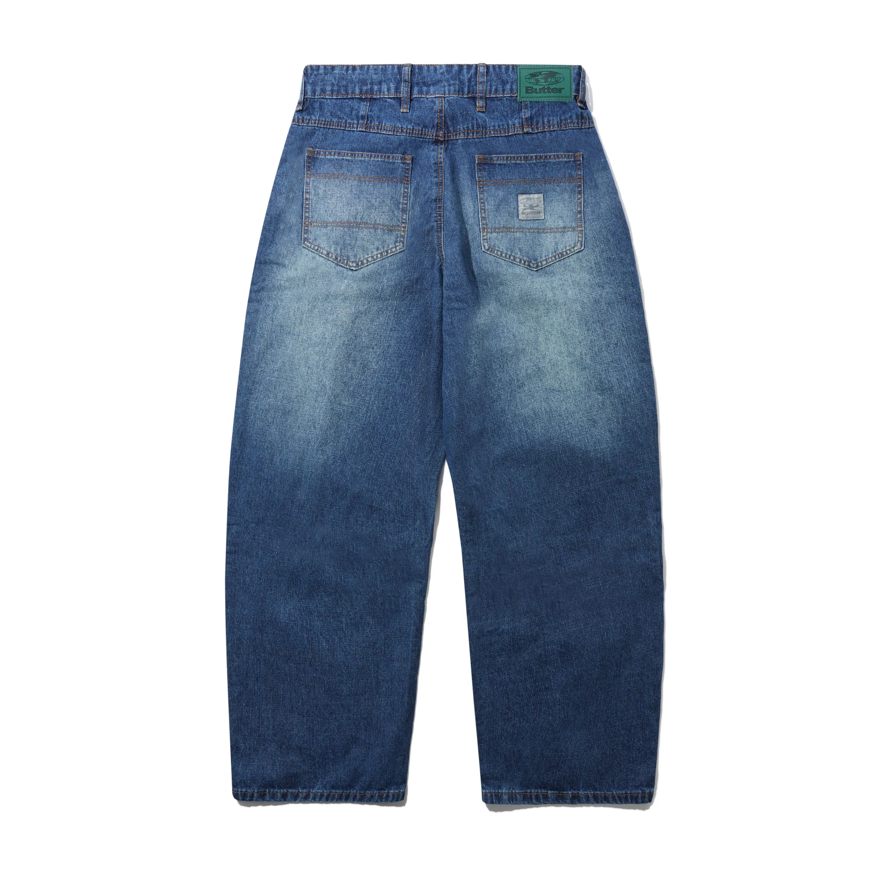 Wide Cut Denim Jeans, Dark Blue Slub sold by Butter product image thumbnail 2