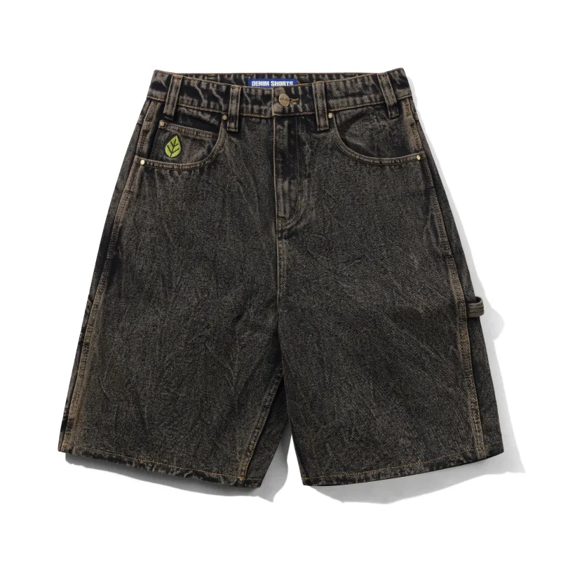 Weathergear Denim Shorts, Brown Tint made by Butter
