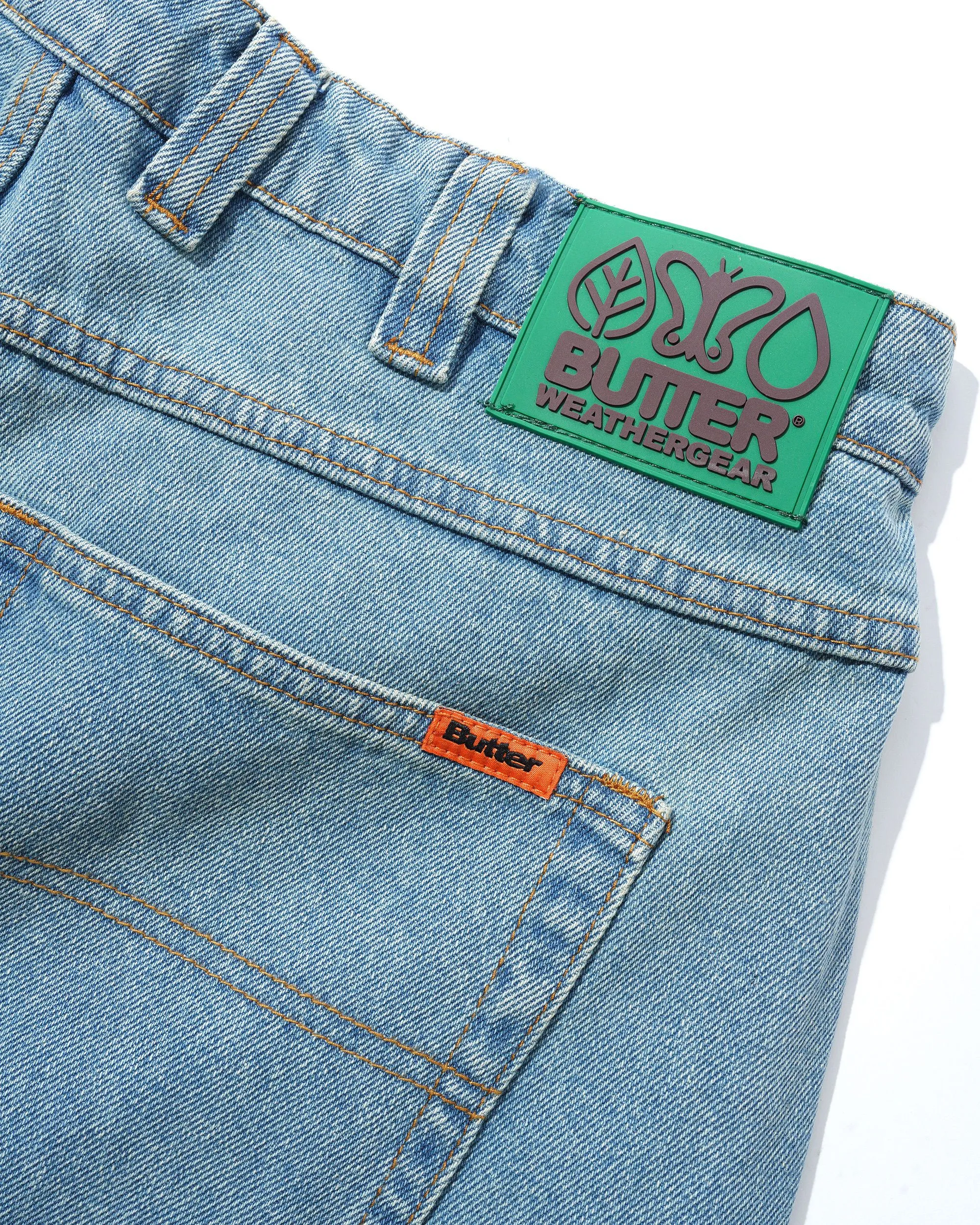 Weathergear Denim Shorts, Distressed Indigo sold by Butter product image thumbnail 4