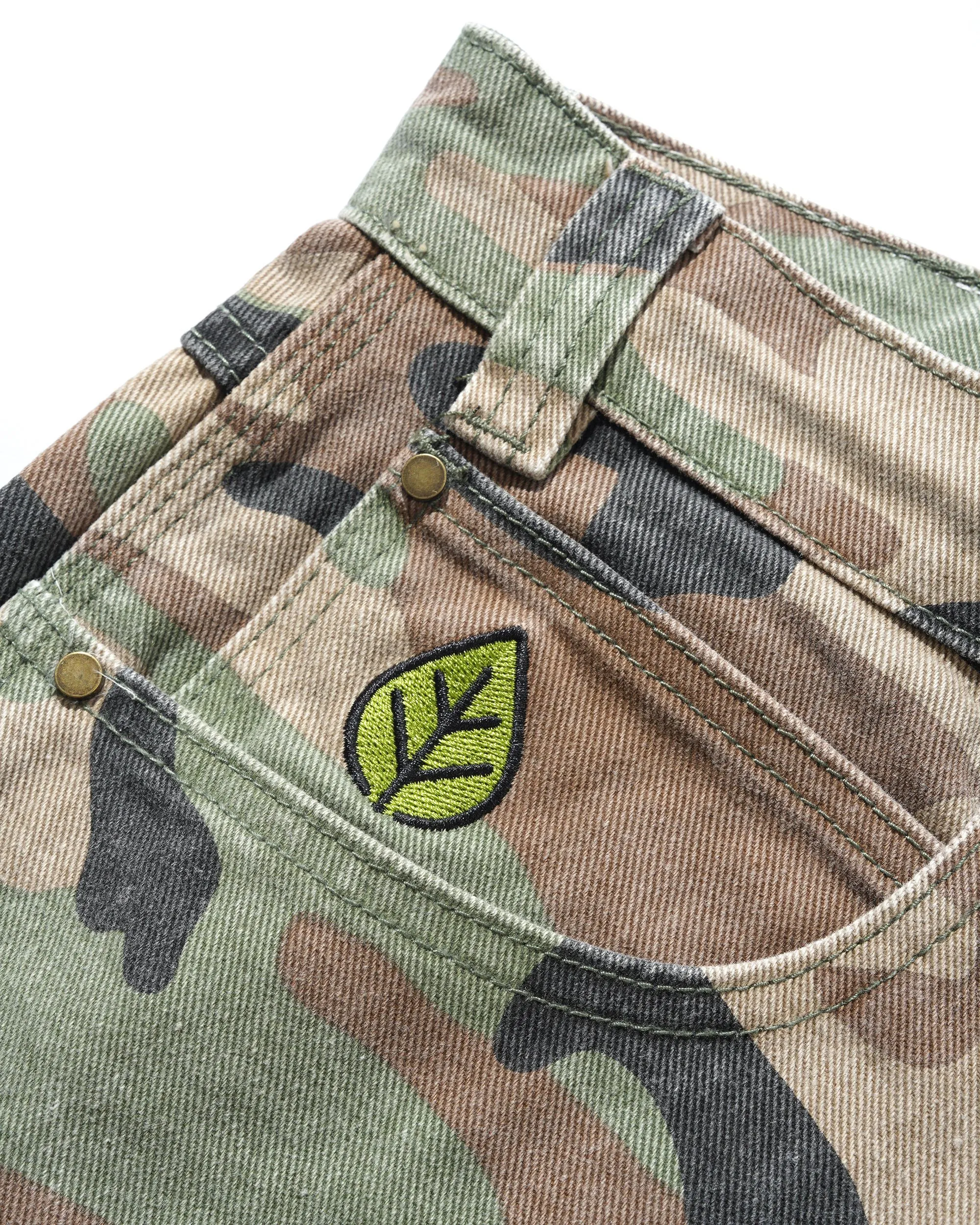 Weathergear Denim Shorts, Woodland Camo sold by Butter product image thumbnail 3