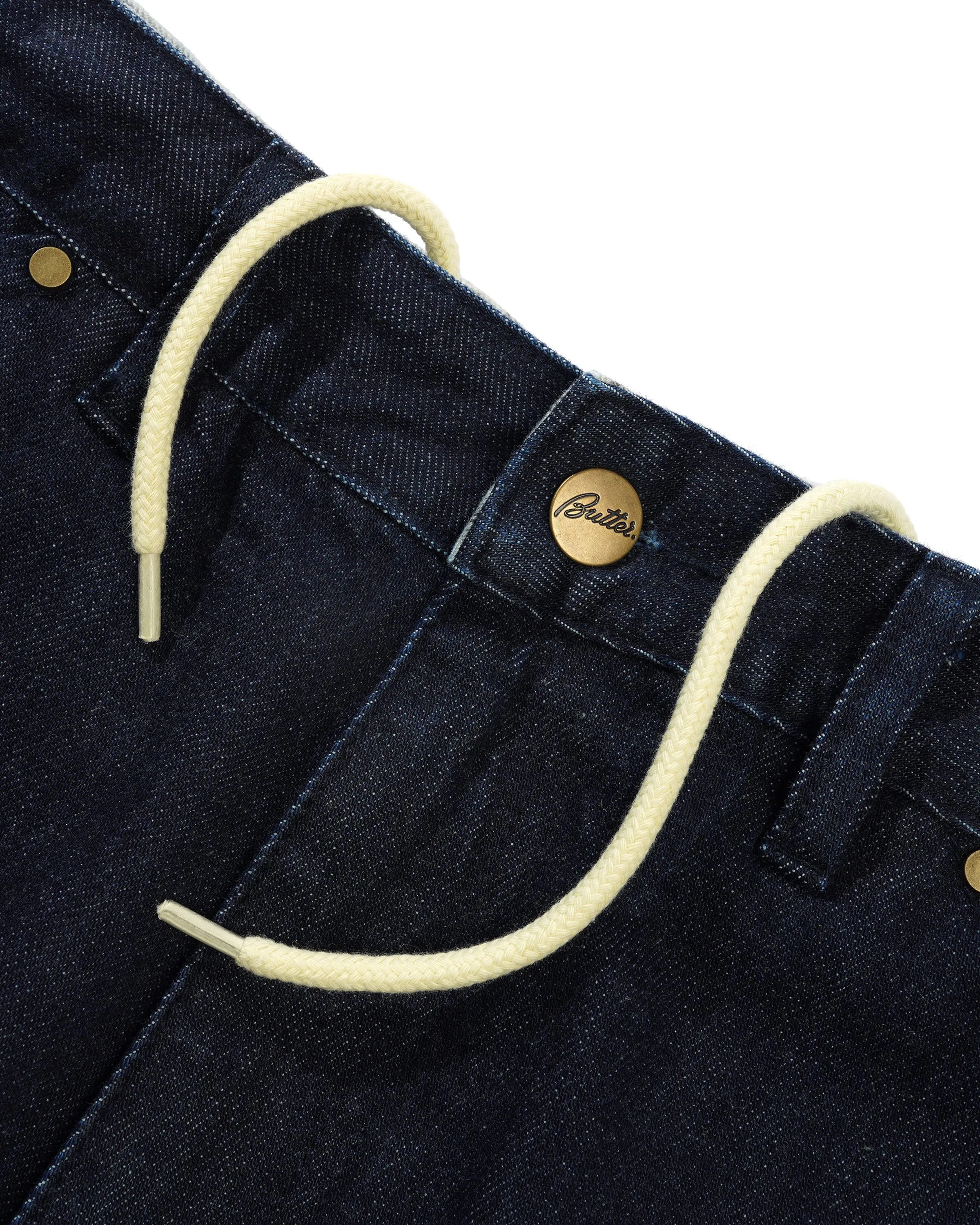 Trim Denim Shorts, Rinsed Indigo sold by Butter product image thumbnail 5