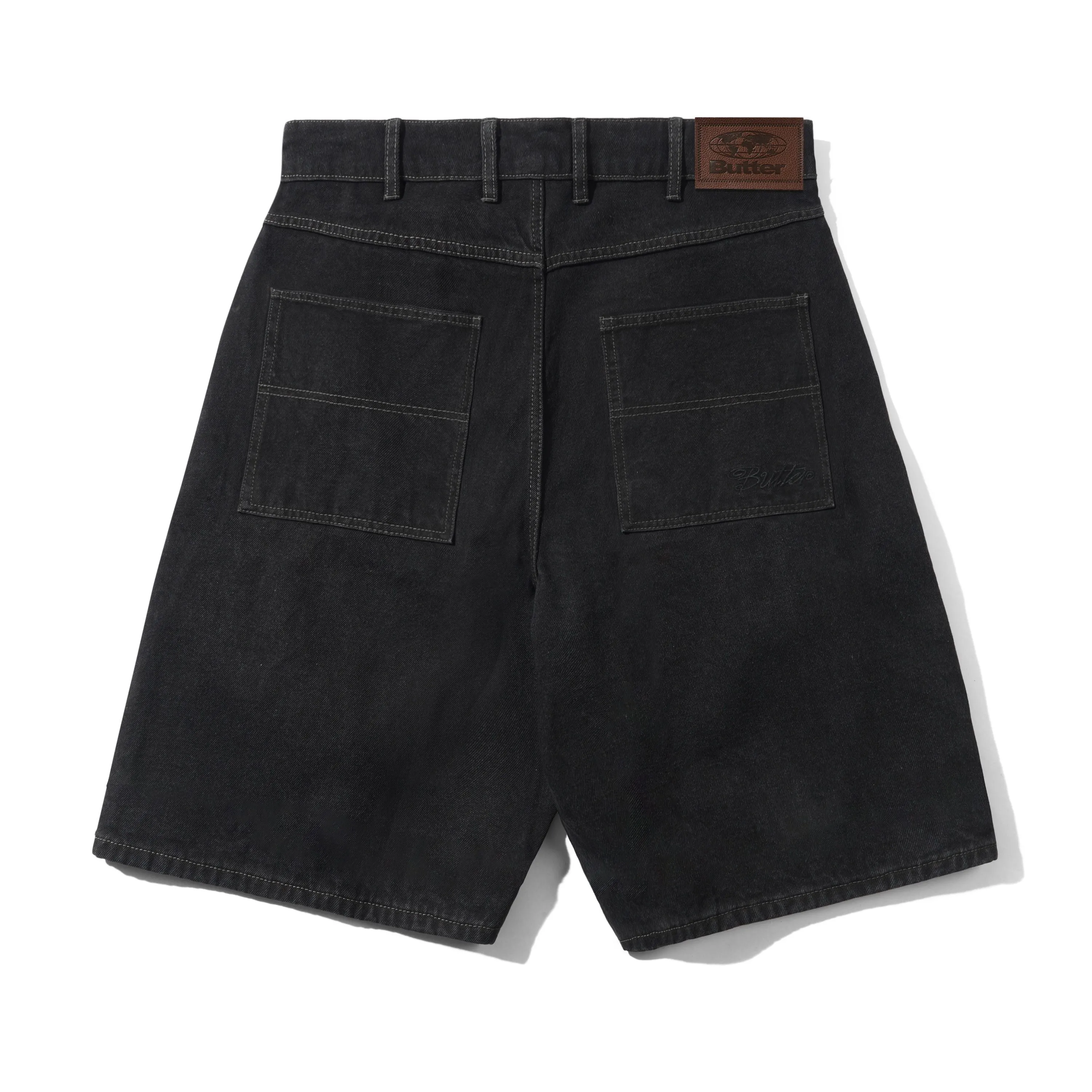 Trim Denim Shorts, Rinsed Black sold by Butter product image thumbnail 2