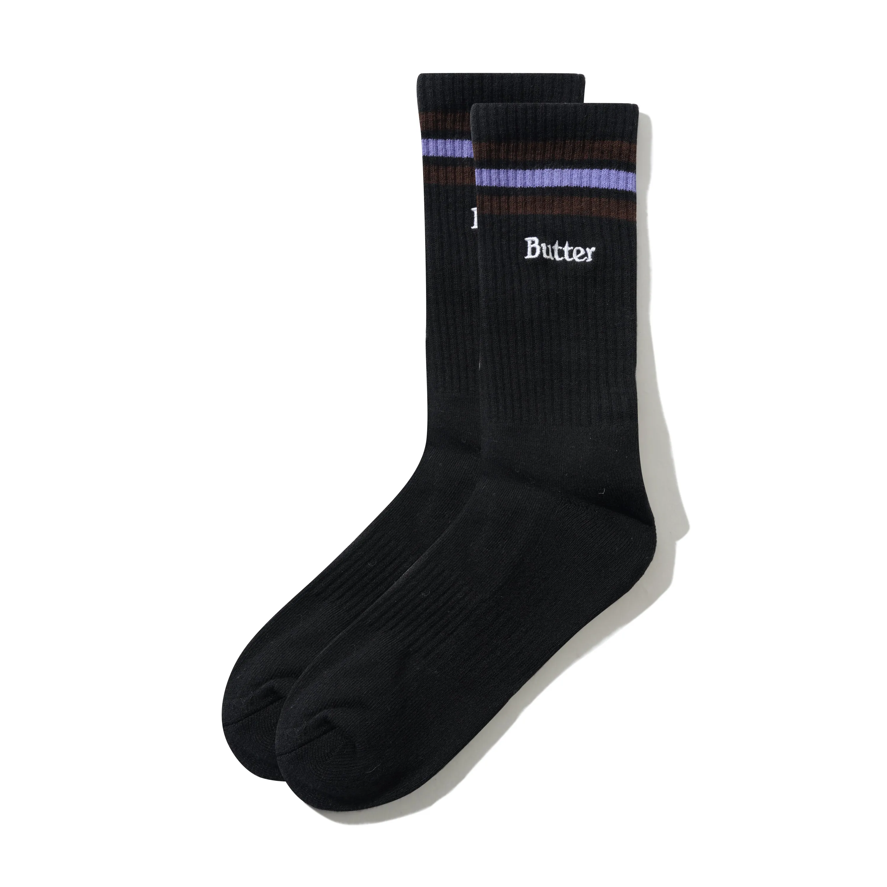 Stripe Socks, Black sold by Butter