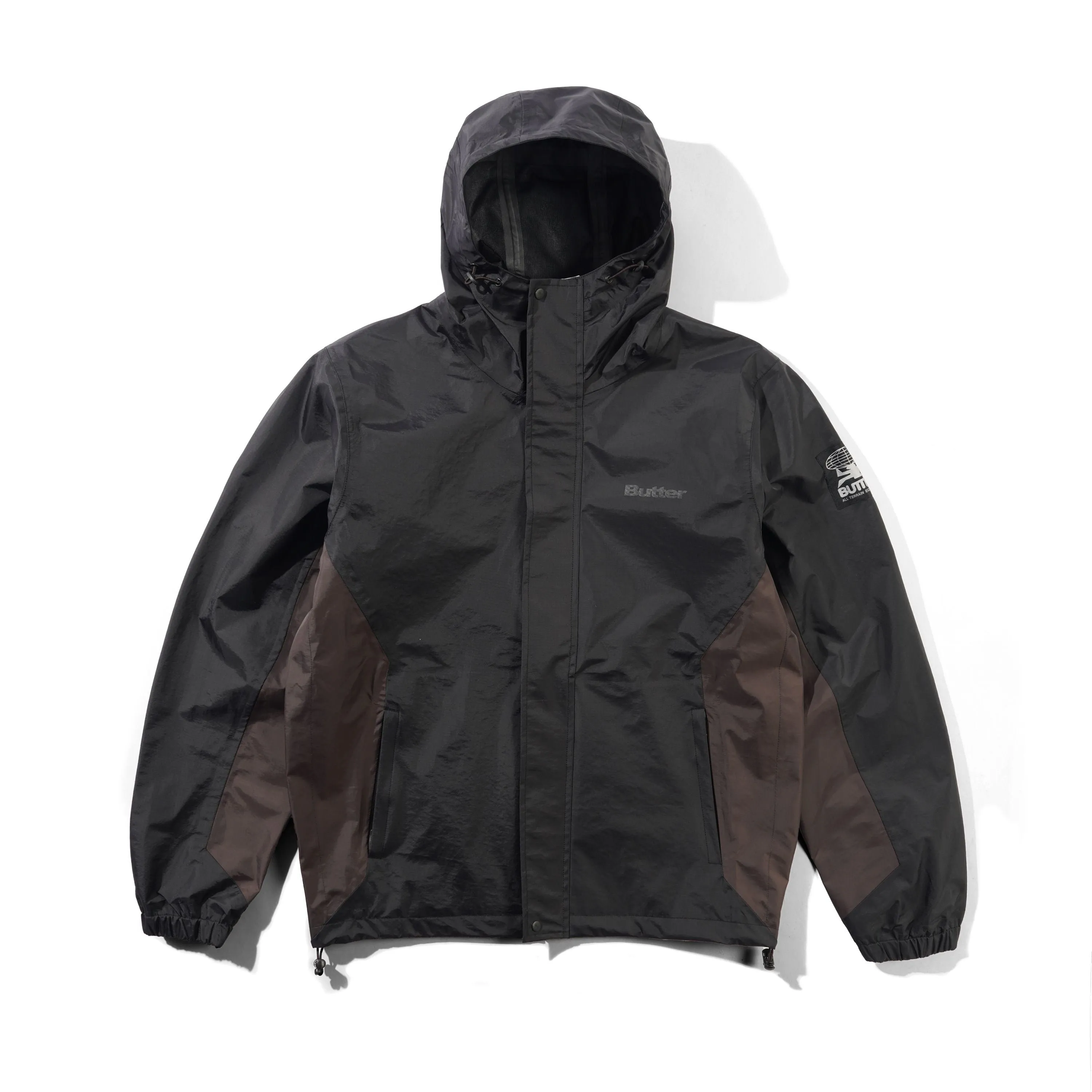 T-Rain Jacket, Black / Brown sold by Butter