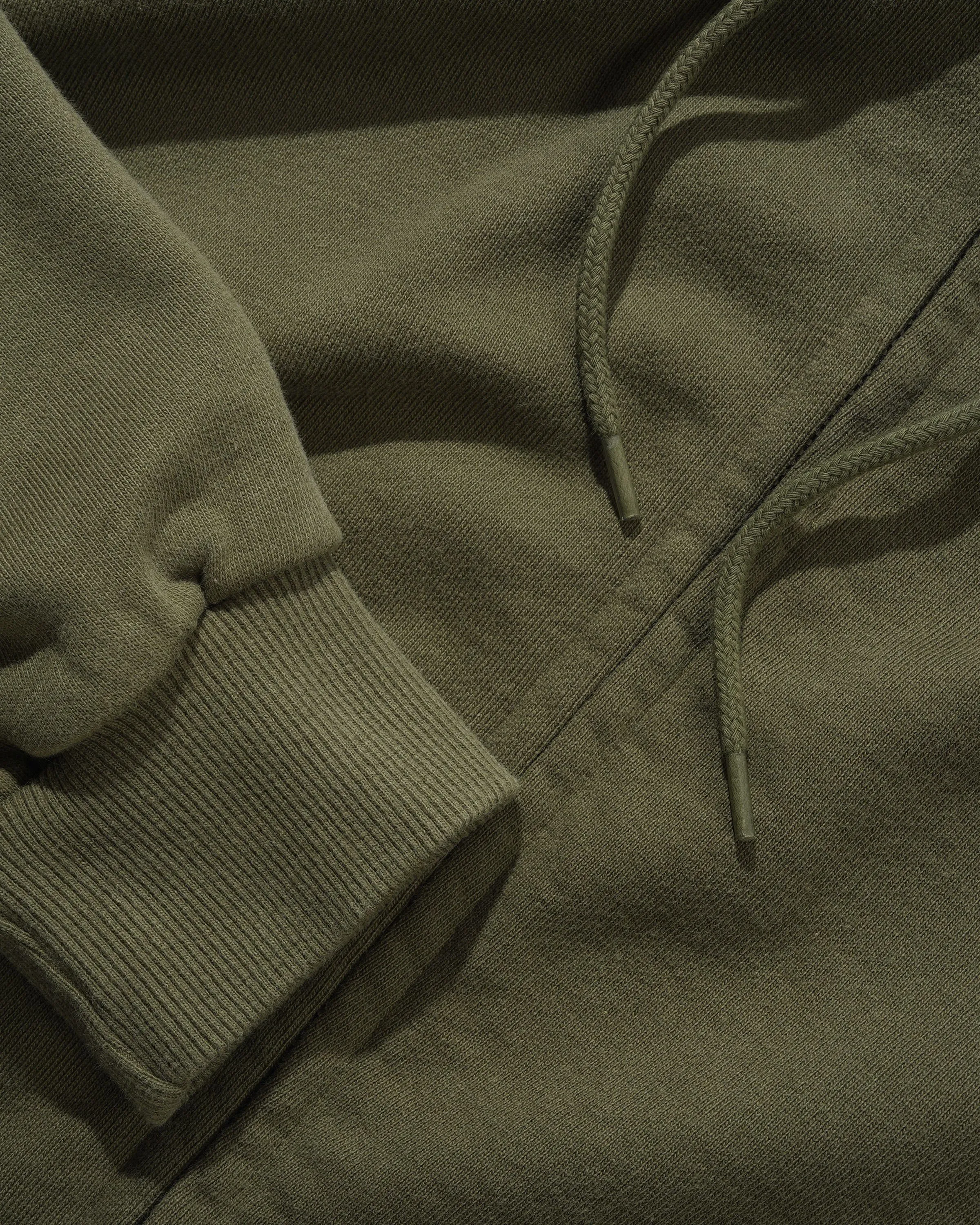 Scrawling Zip-Thru Hood, Washed Dull Army sold by Butter product image thumbnail 3
