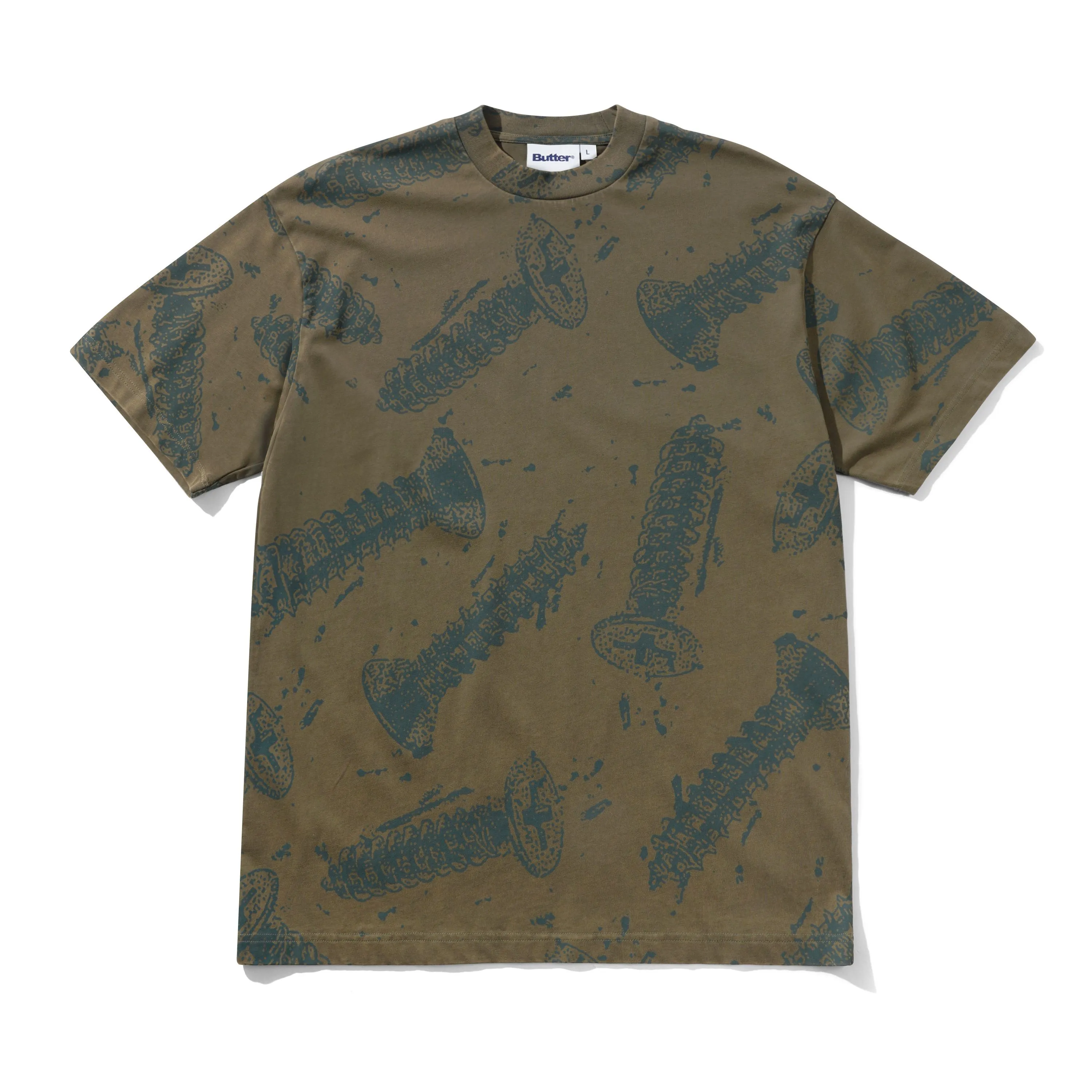 Screw Tee, Washed Fatigue sold by Butter