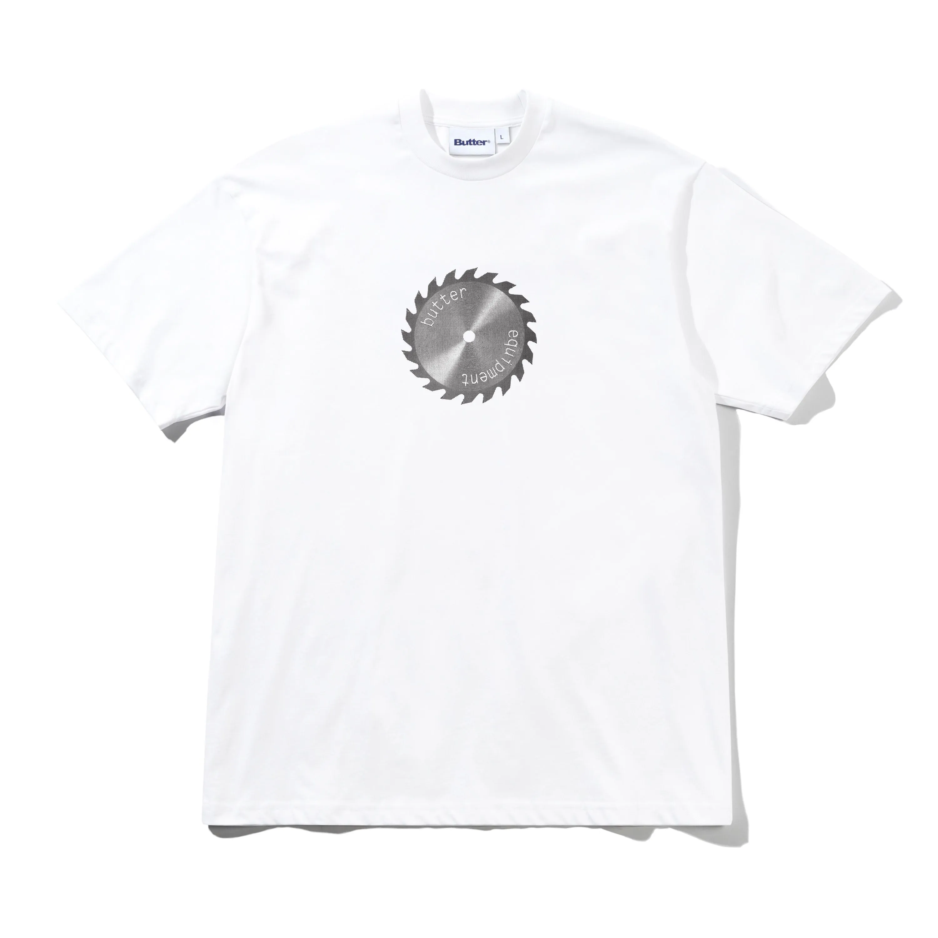 Saw Blade Tee, White sold by Butter
