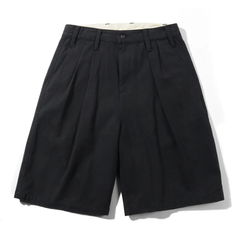 Pleated Shorts, Washed Black sold by Butter
