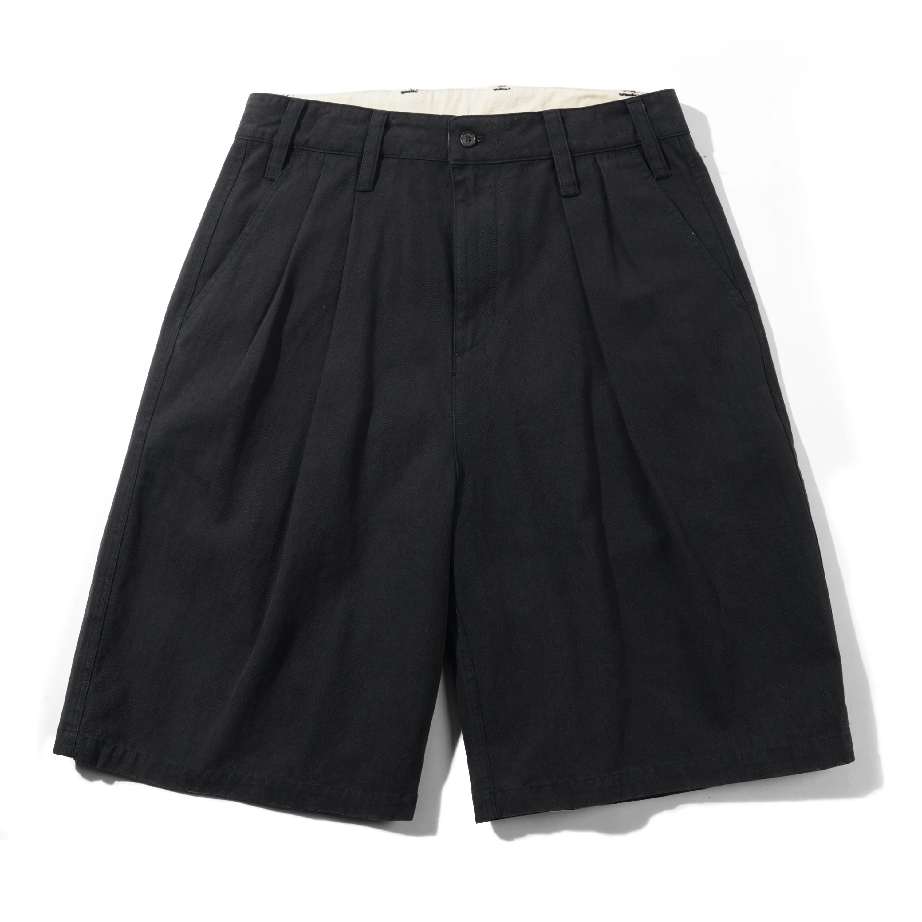 Pleated Shorts, Washed Black sold by Butter