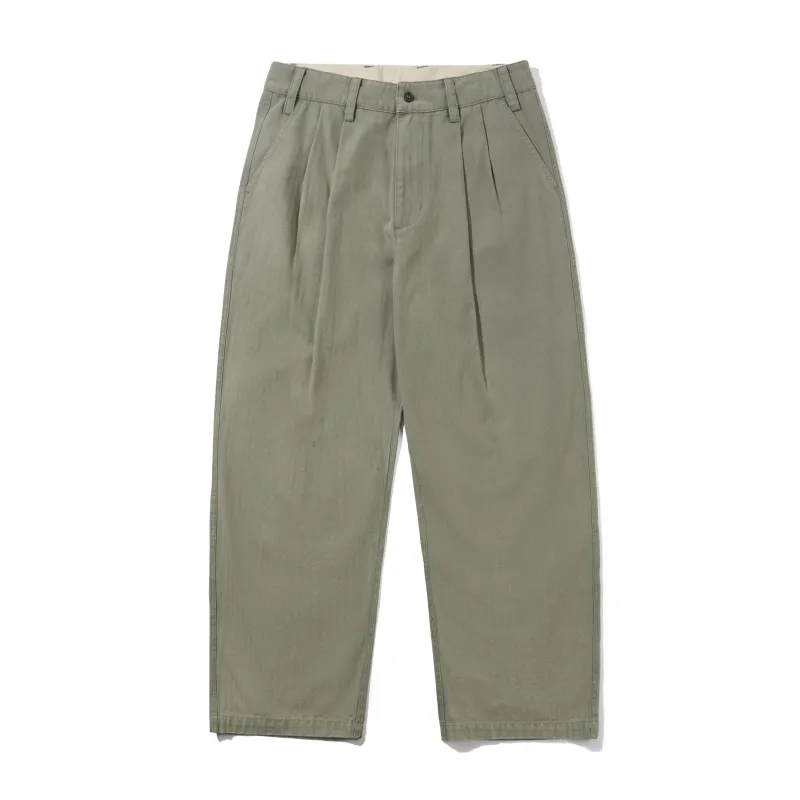 Pleated Trousers, Washed Fatigue sold by Butter
