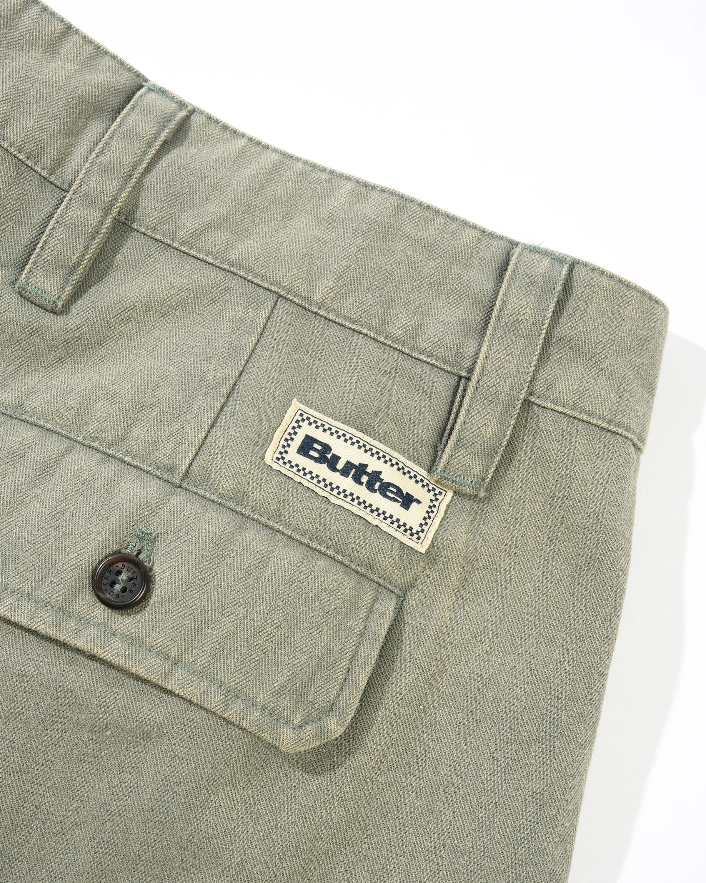 Pleated Trousers, Washed Fatigue sold by Butter product image thumbnail 5