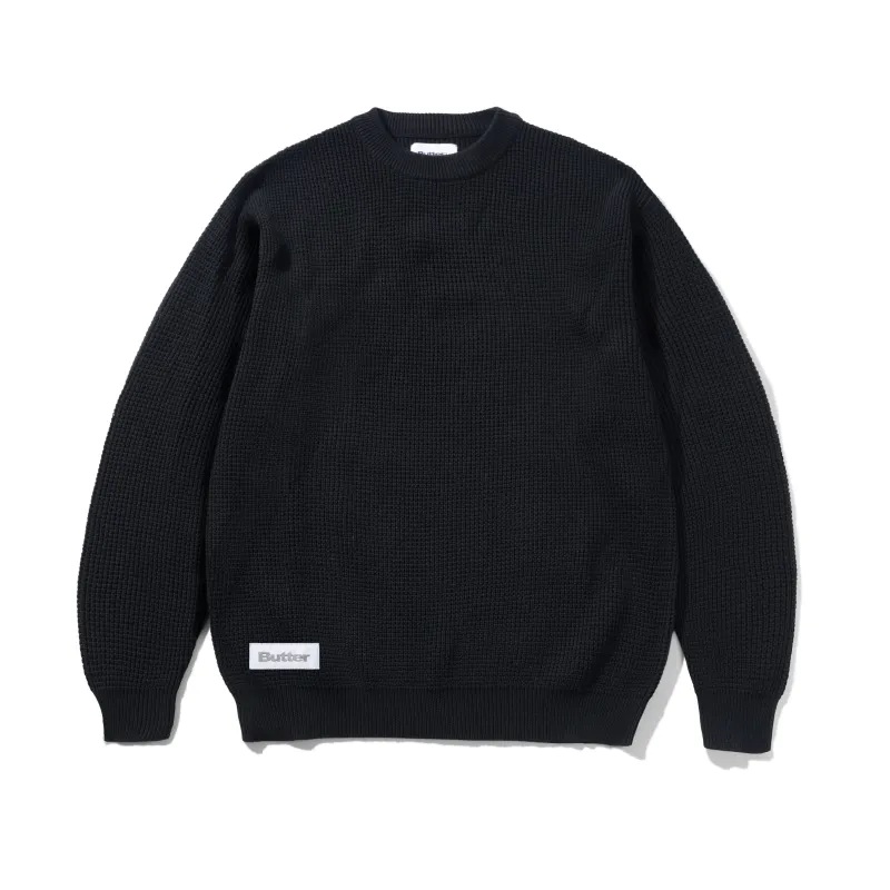 Newcomer Reversible Knit Sweater, Black made by Butter