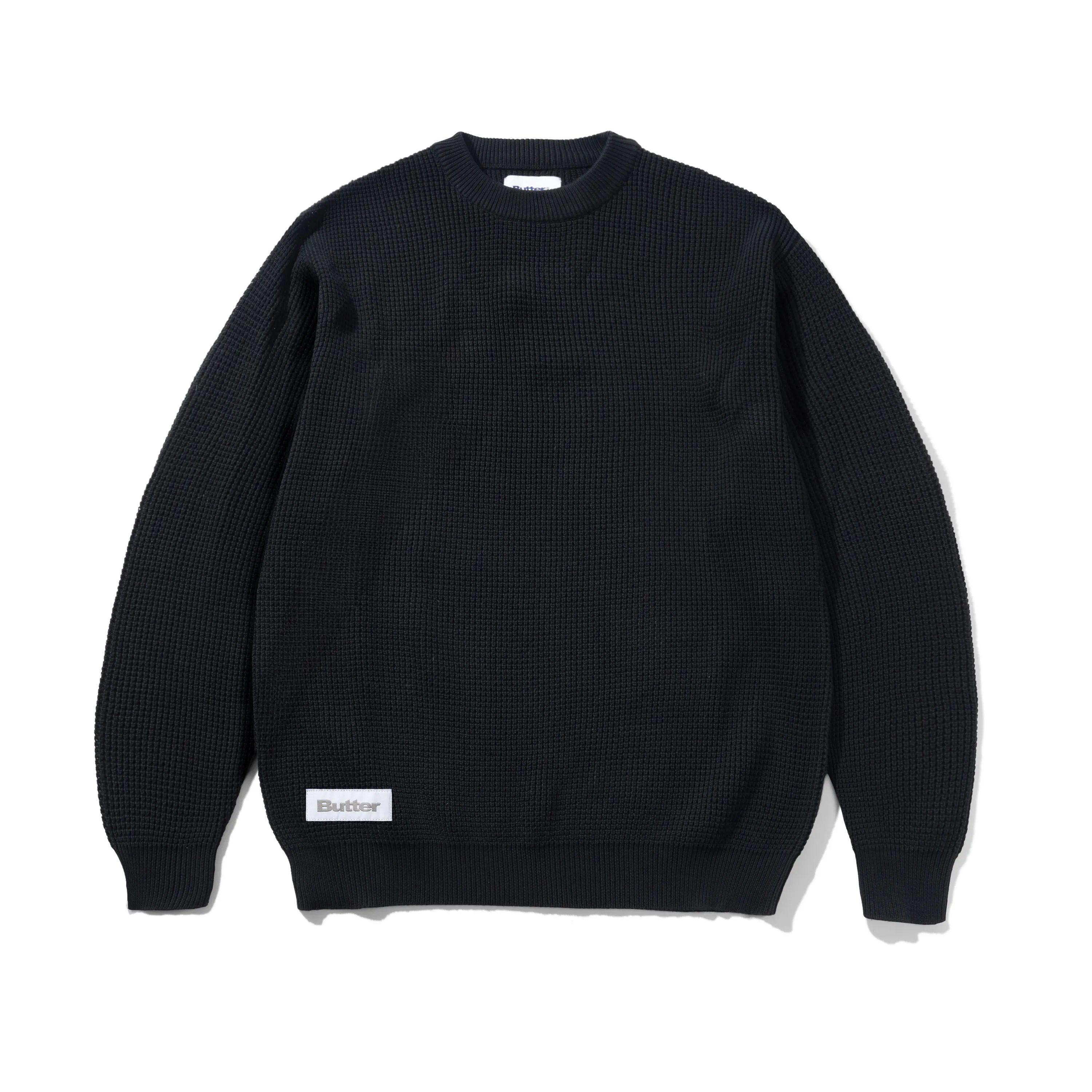 Newcomer Reversible Knit Sweater, Black sold by Butter