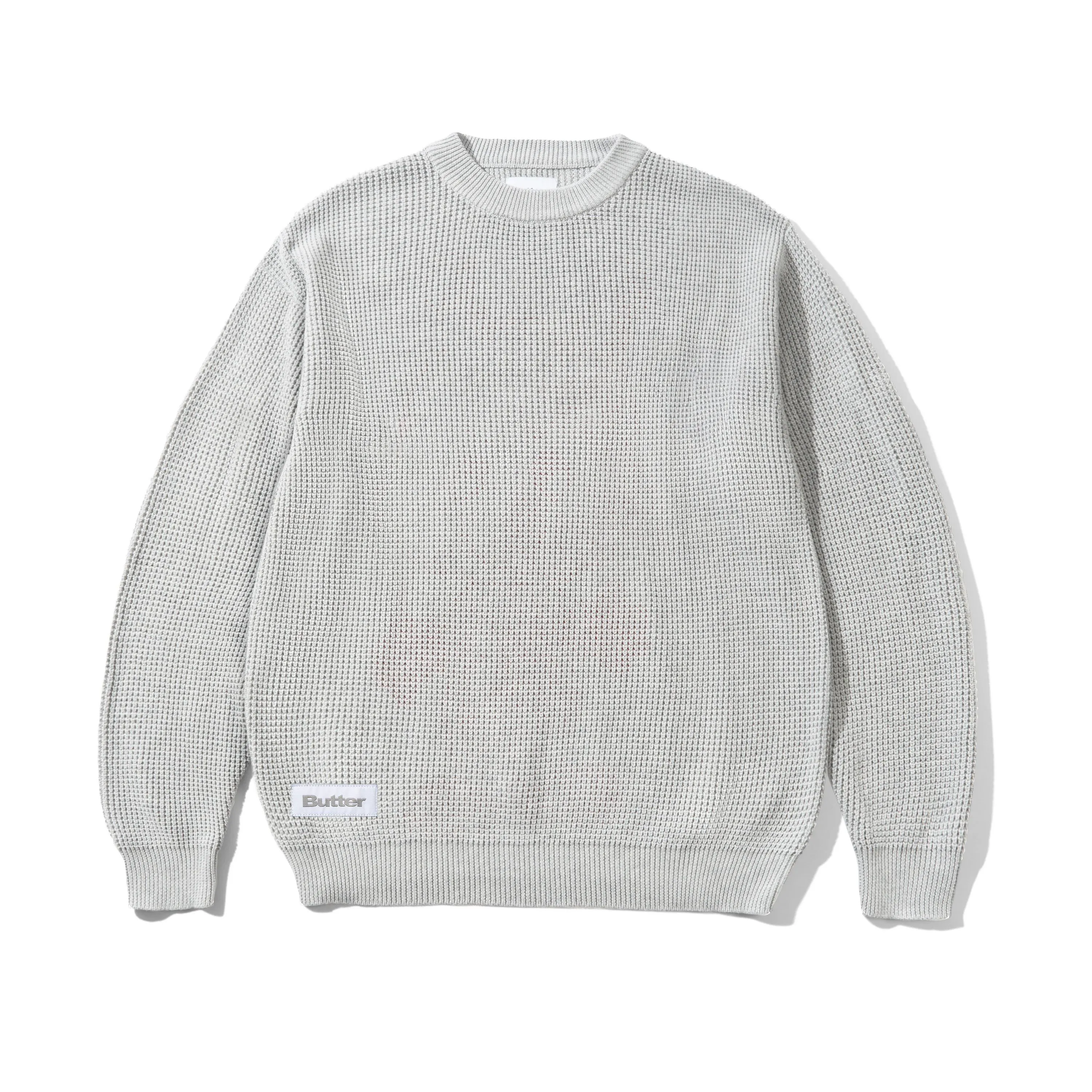 Newcomer Reversible Knit Sweater, Grey sold by Butter
