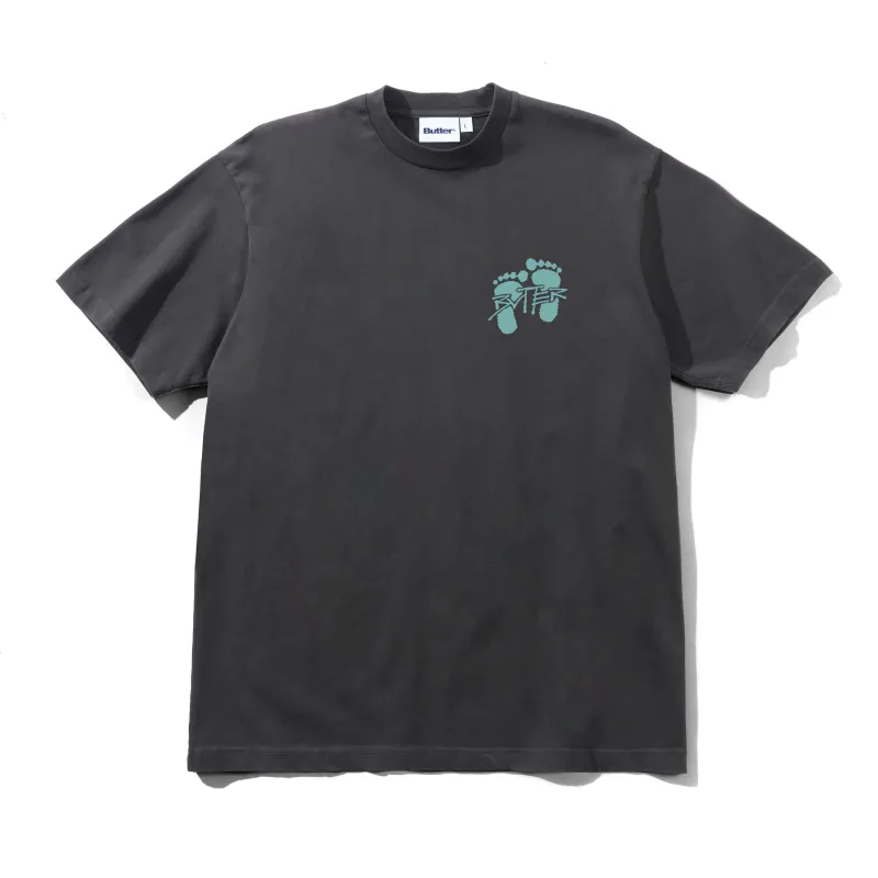 Footprints Tee, Black made by Butter