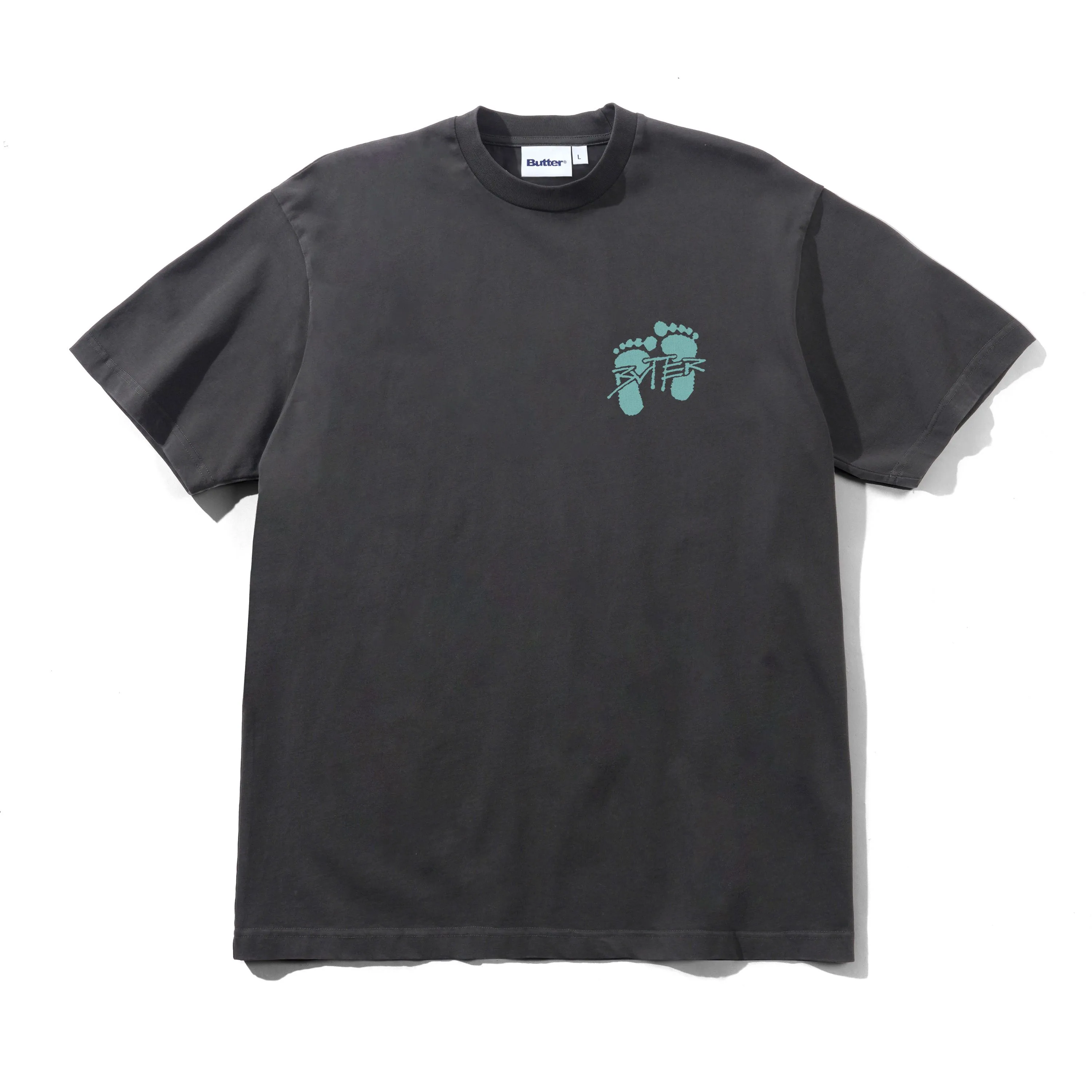 Footprints Tee, Black sold by Butter